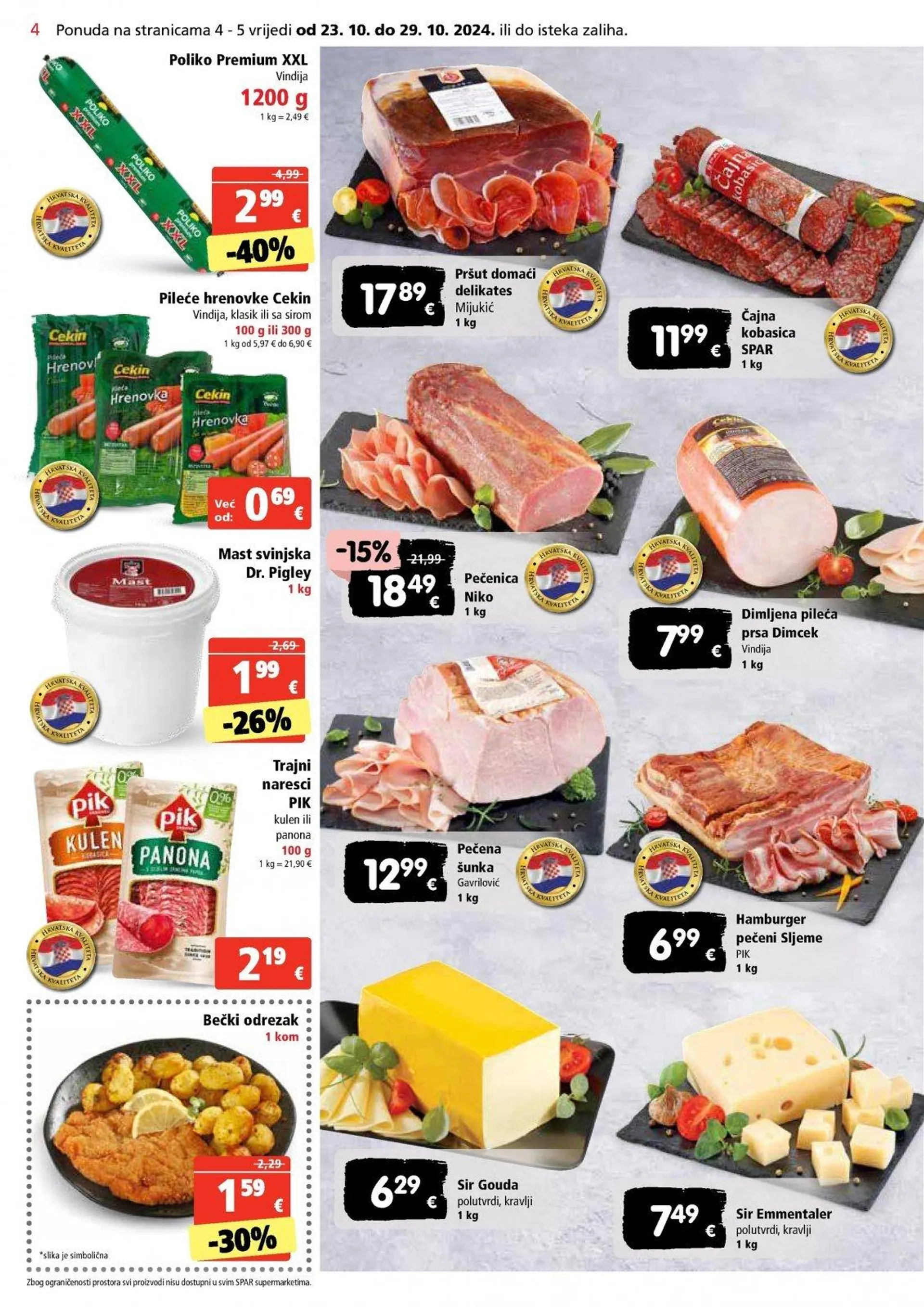 Katalog Spar katalog do 29.10.2024 od 23. listopada do 29. listopada 2024. - Pregled Stranica 4