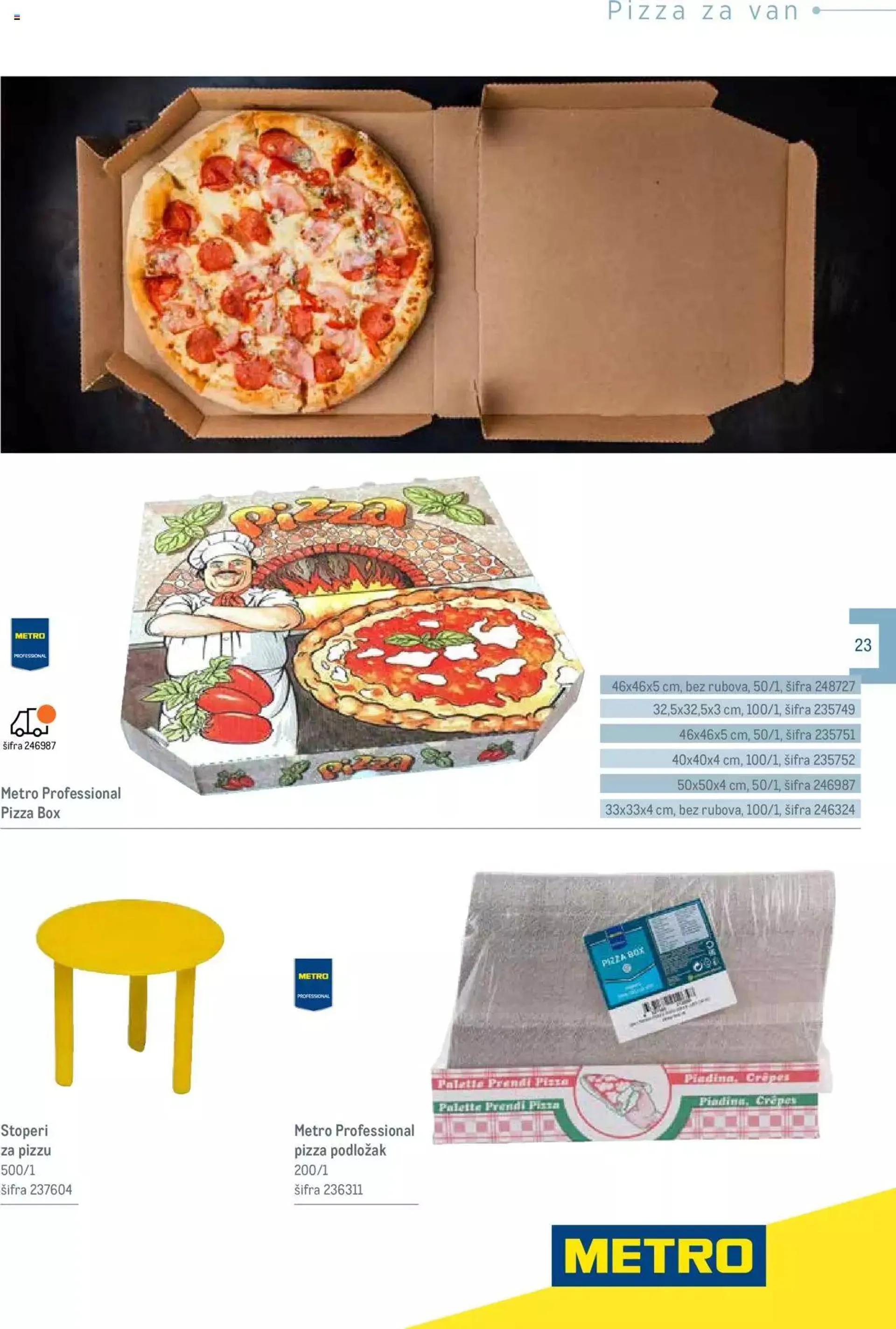 Katalog Katalog Poslovna rješenja - Pizzeria Metro od 1. siječnja do 31. prosinca 2024. - Pregled Stranica 23