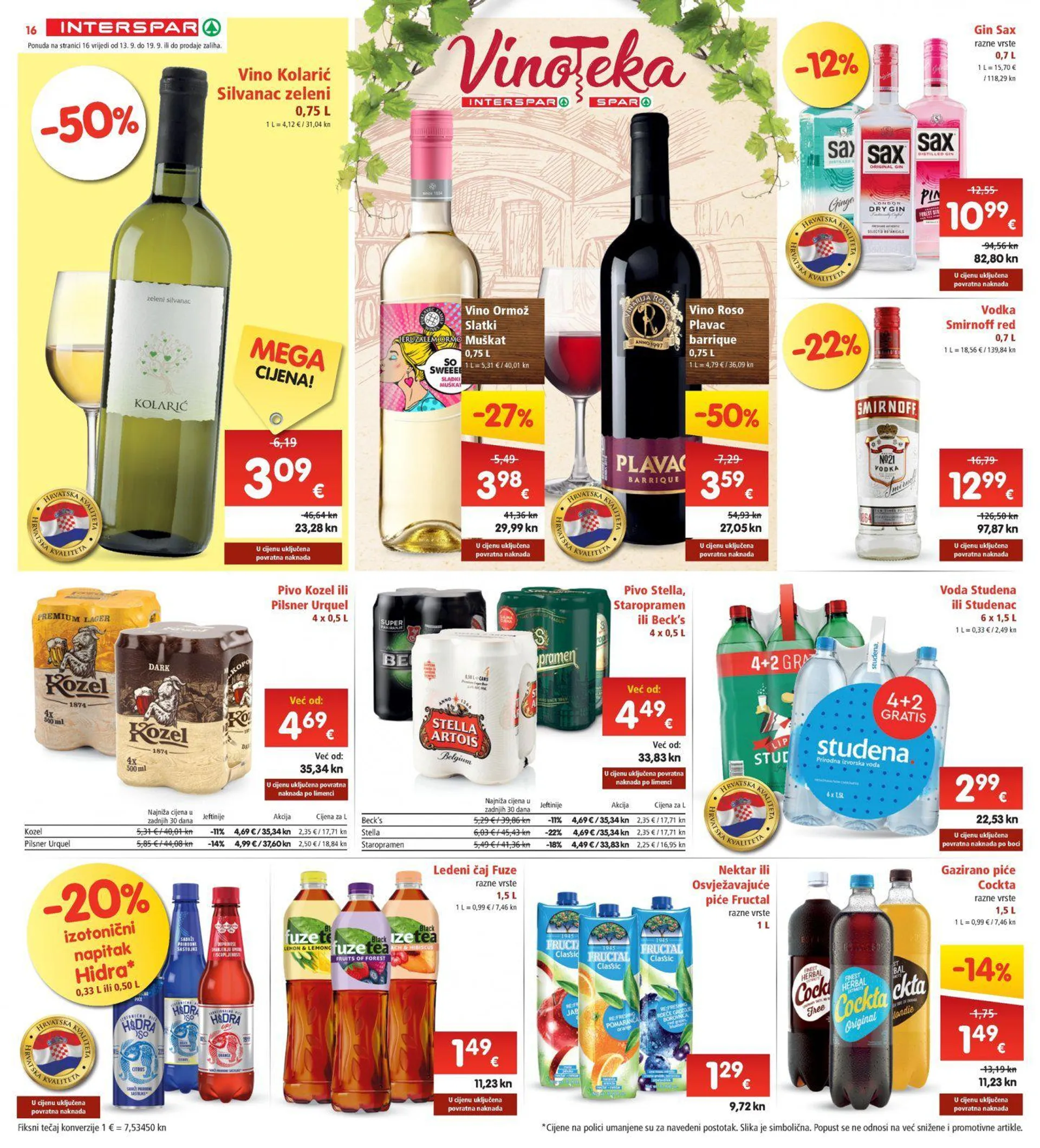 Katalog Interspar katalog do 19.09.2023 od 13. rujna do 19. rujna 2023. - Pregled Stranica 16