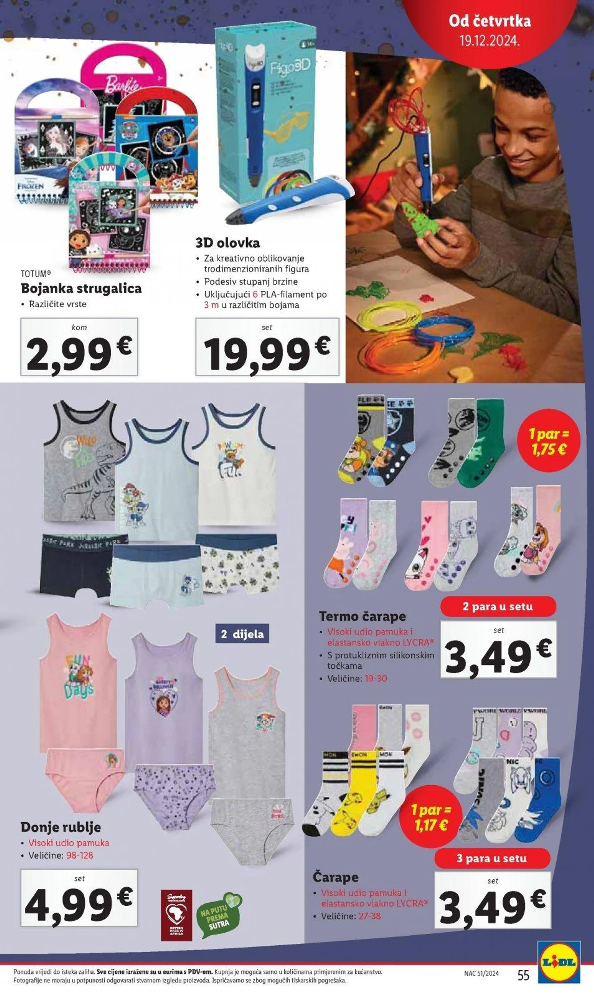 Katalog Lidl katalog do 24.12.2024 od 19. prosinca do 24. prosinca 2024. - Pregled Stranica 55