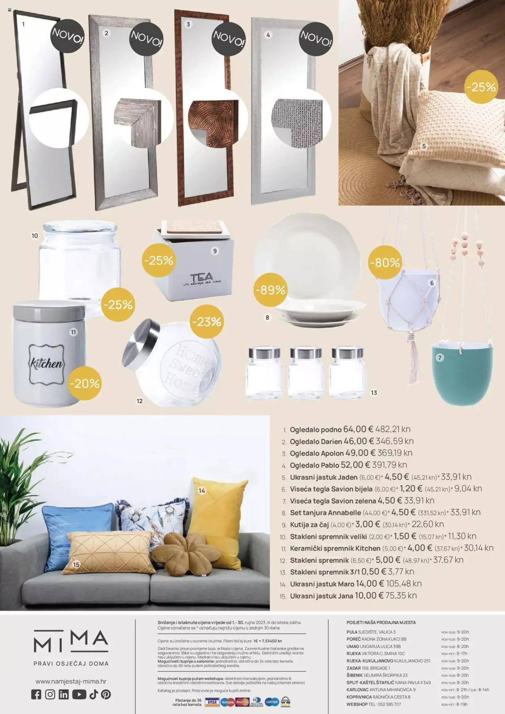 Katalog Katalog Mima namještaj od 1. rujna do 30. rujna 2023. - Pregled Stranica 20
