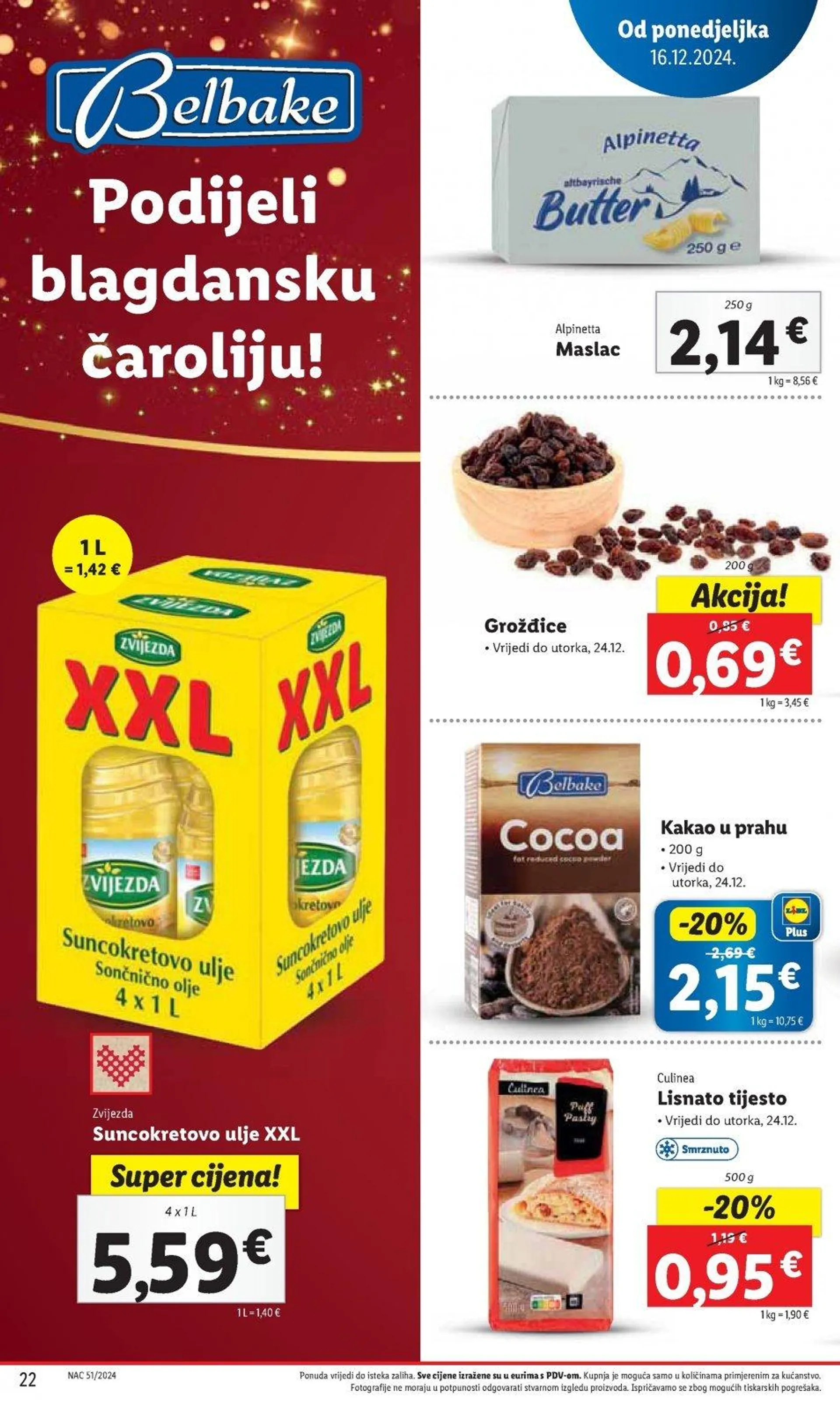 Katalog Lidl katalog do 24.12.2024 od 19. prosinca do 24. prosinca 2024. - Pregled Stranica 22