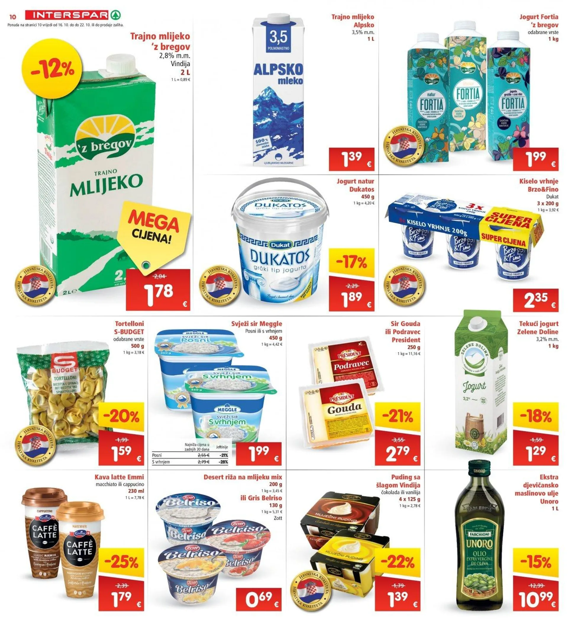 Katalog Interspar katalog do 22.10.2024 od 16. listopada do 22. listopada 2024. - Pregled Stranica 10