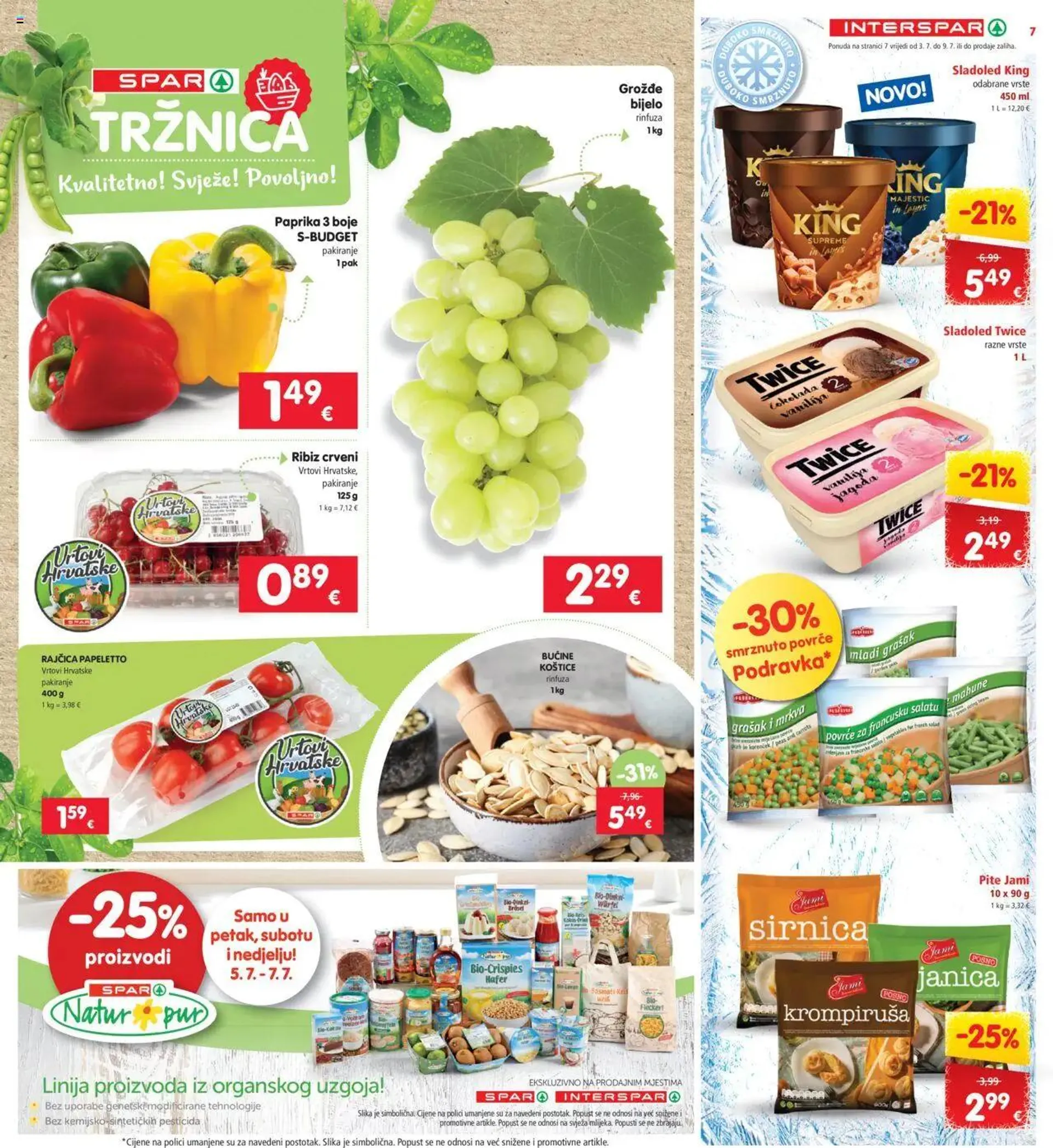 Katalog Katalog Interspar od 3. srpnja do 9. srpnja 2024. - Pregled Stranica 7