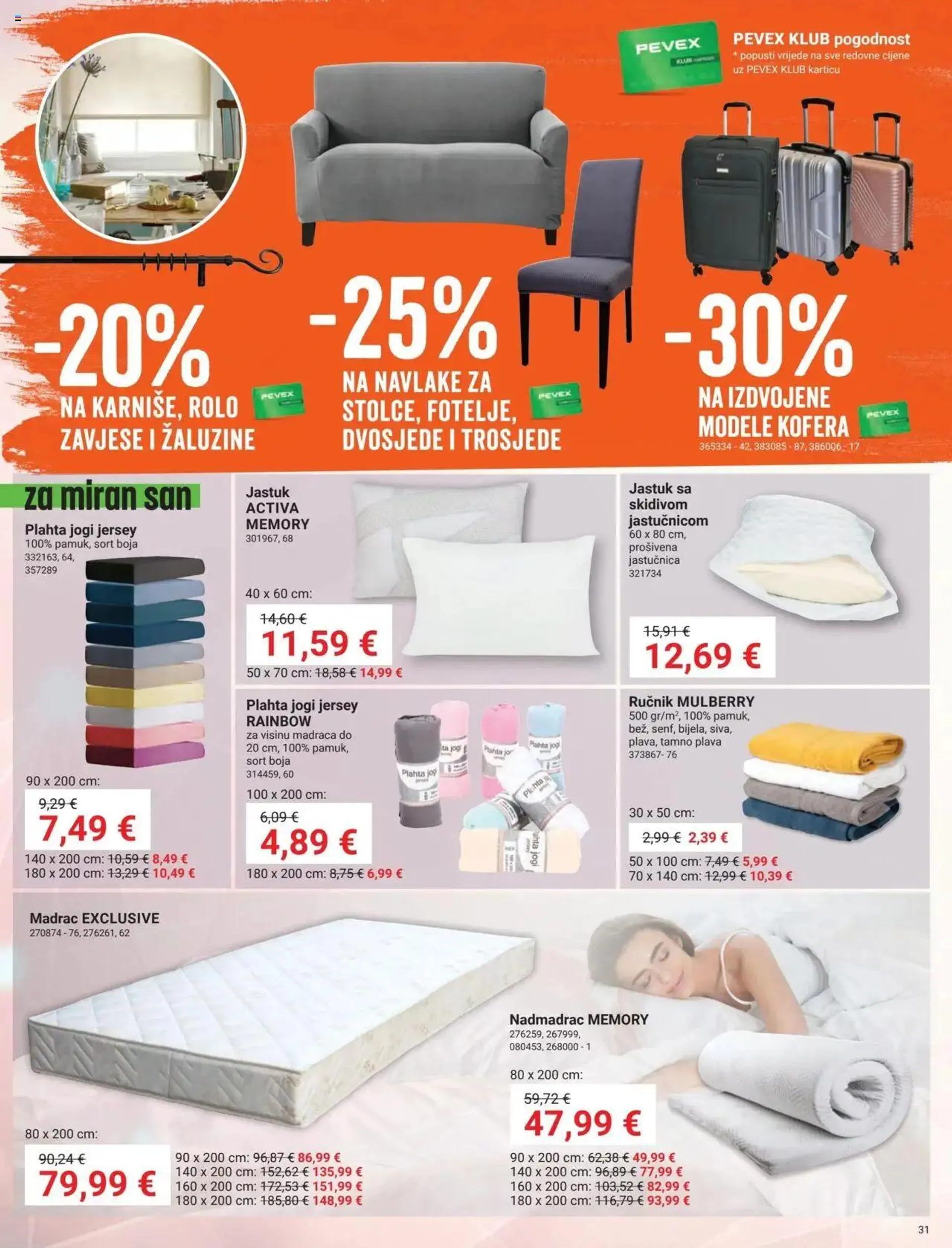 Katalog Katalog Pevex od 25. srpnja do 26. kolovoza 2024. - Pregled Stranica 31