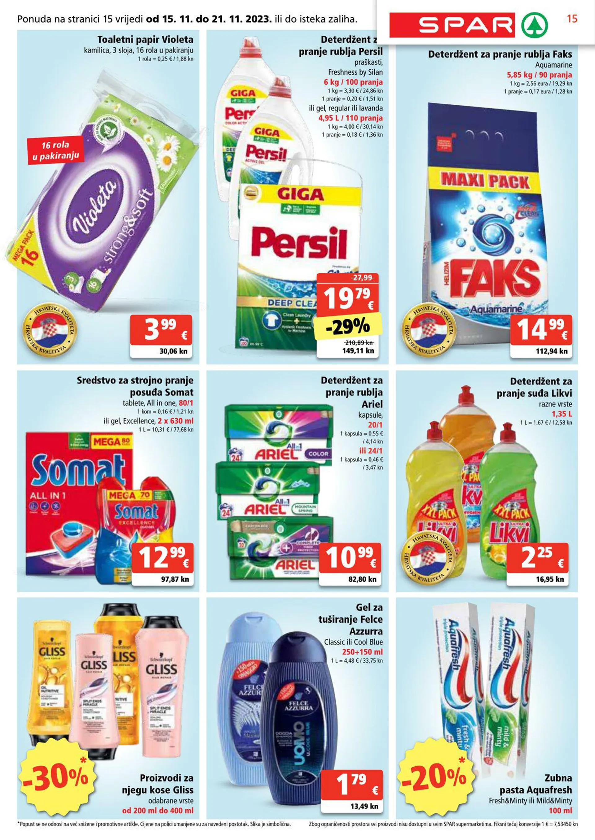 Katalog Spar od 15. studenoga do 21. studenoga 2023. - Pregled Stranica 15