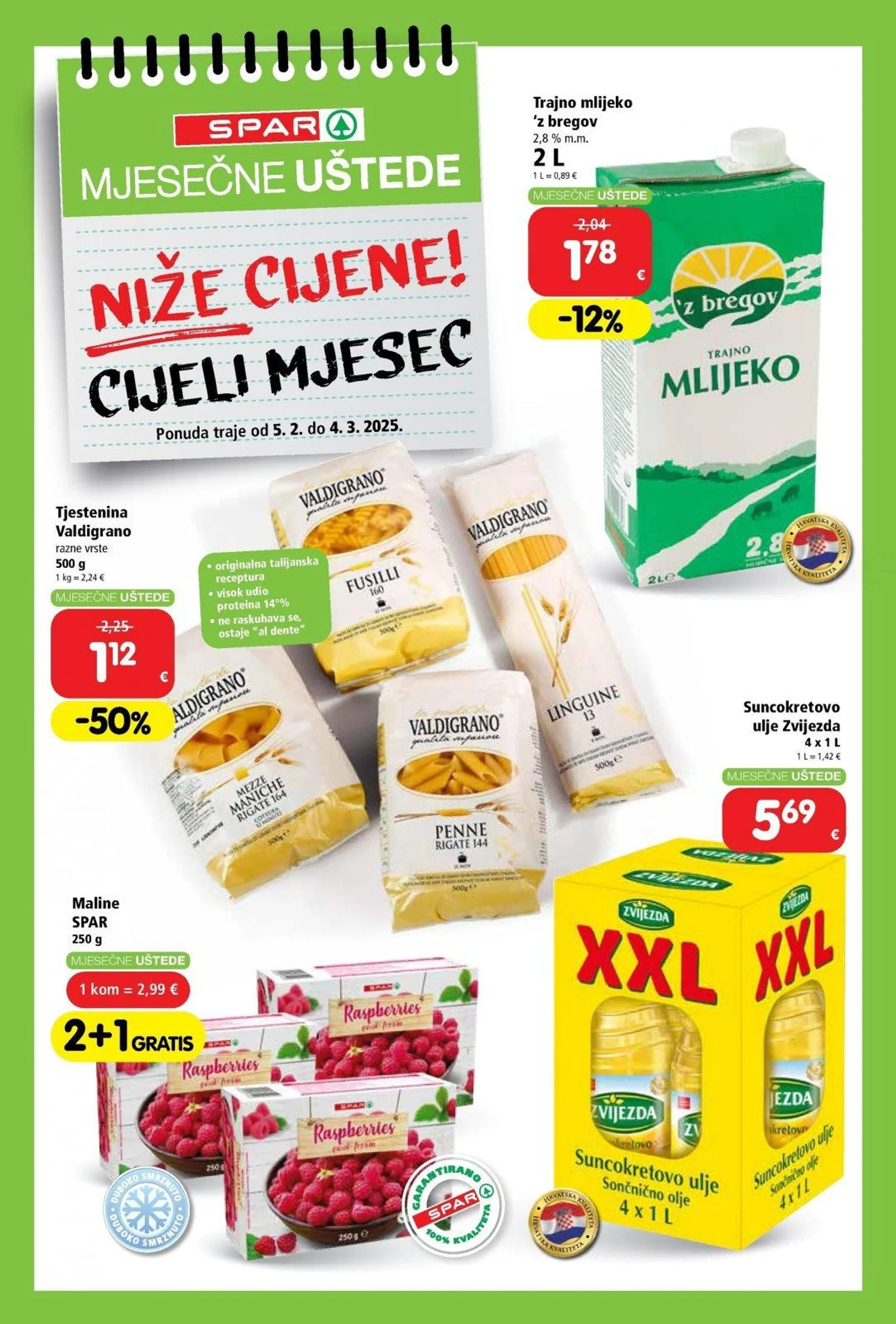 Katalog Spar katalog do 04.03.2025 od 7. veljače do 4. ožujka 2025. - Pregled Stranica 1