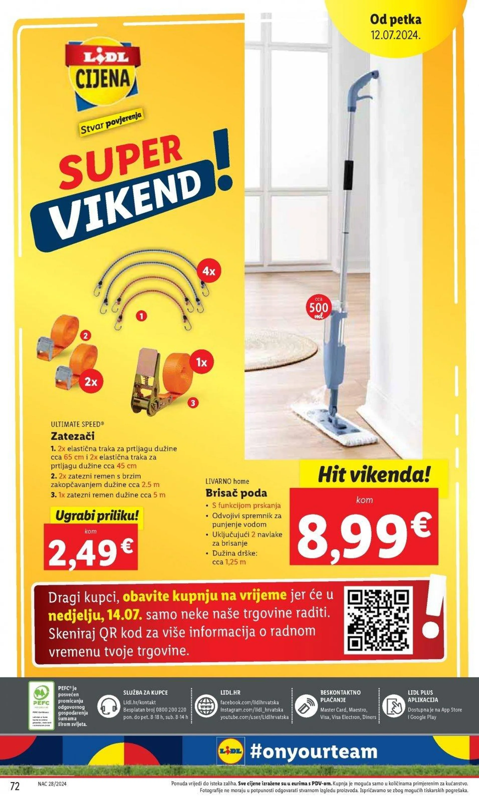 Katalog Lidl katalog do 14.07.2024 od 4. srpnja do 14. srpnja 2024. - Pregled Stranica 72