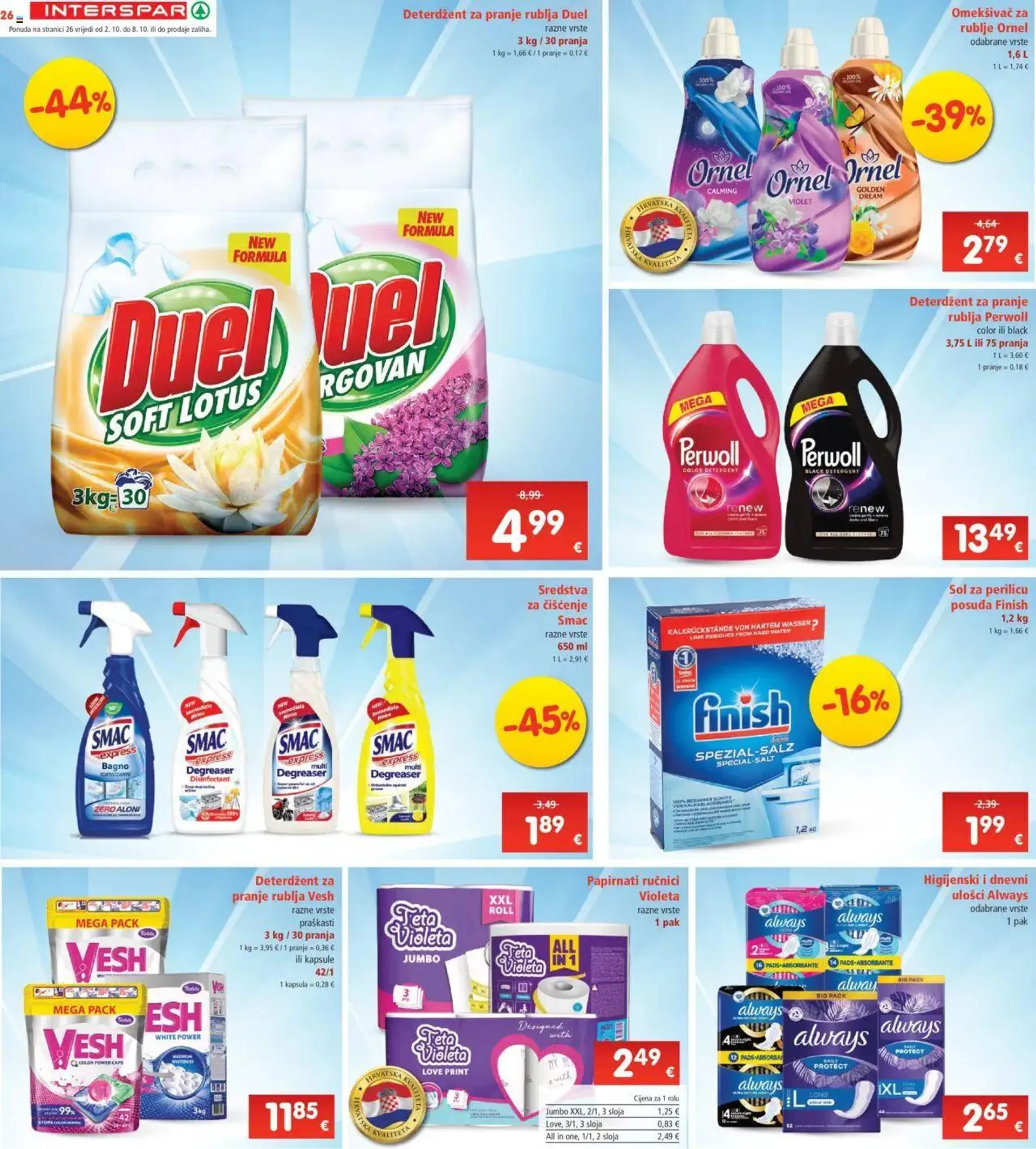 Katalog Katalog Interspar od 2. listopada do 8. listopada 2024. - Pregled Stranica 26