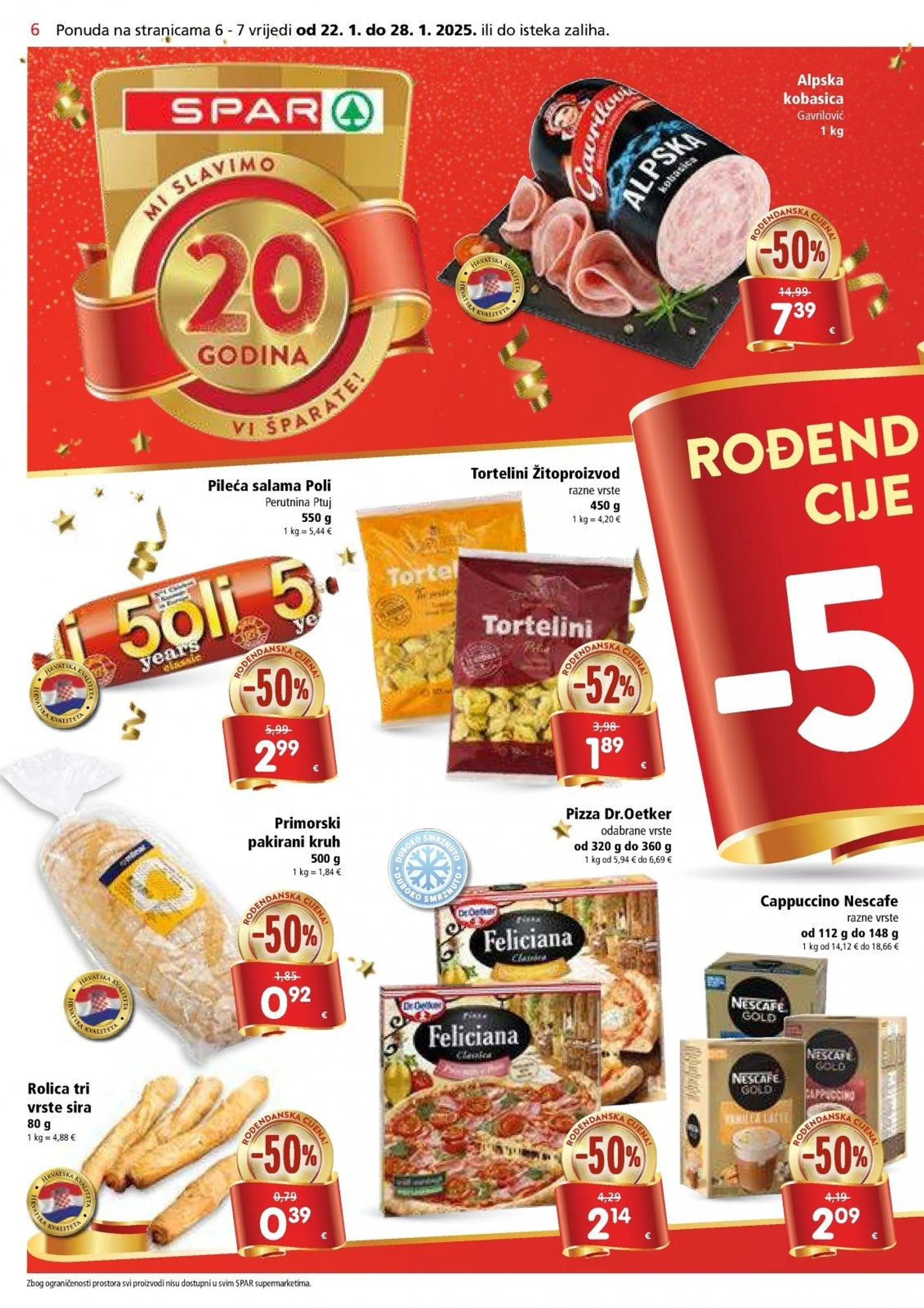 Katalog Spar katalog do 28.01.2025 od 22. siječnja do 28. siječnja 2025. - Pregled Stranica 6