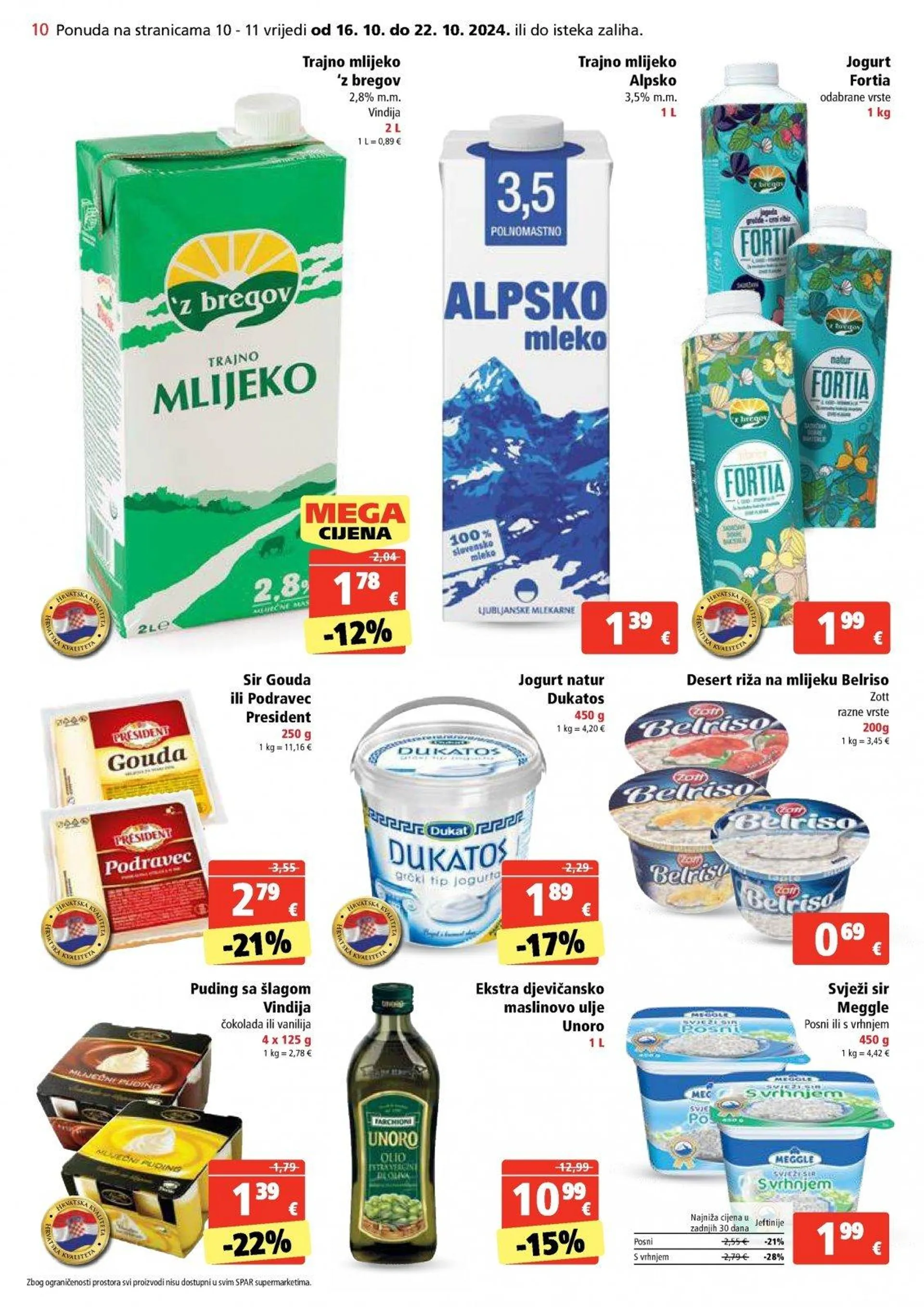 Katalog Spar katalog do 22.10.2024 od 16. listopada do 22. listopada 2024. - Pregled Stranica 10