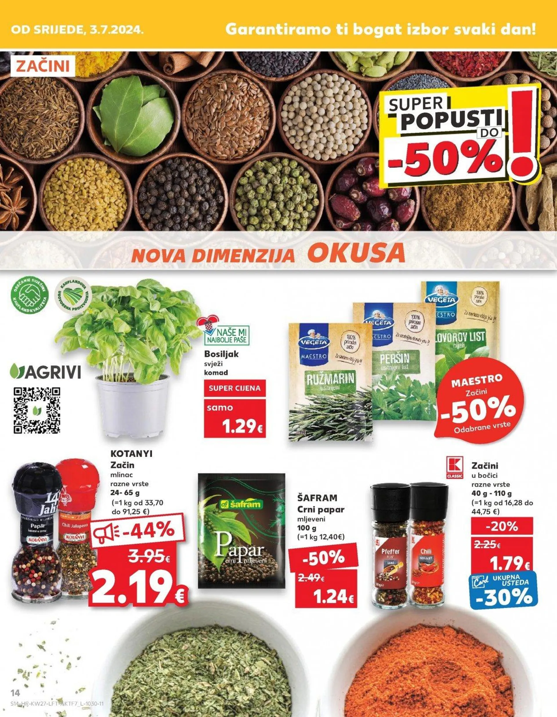 Katalog Kaufland katalog do 09.07.2024 od 3. srpnja do 9. srpnja 2024. - Pregled Stranica 14