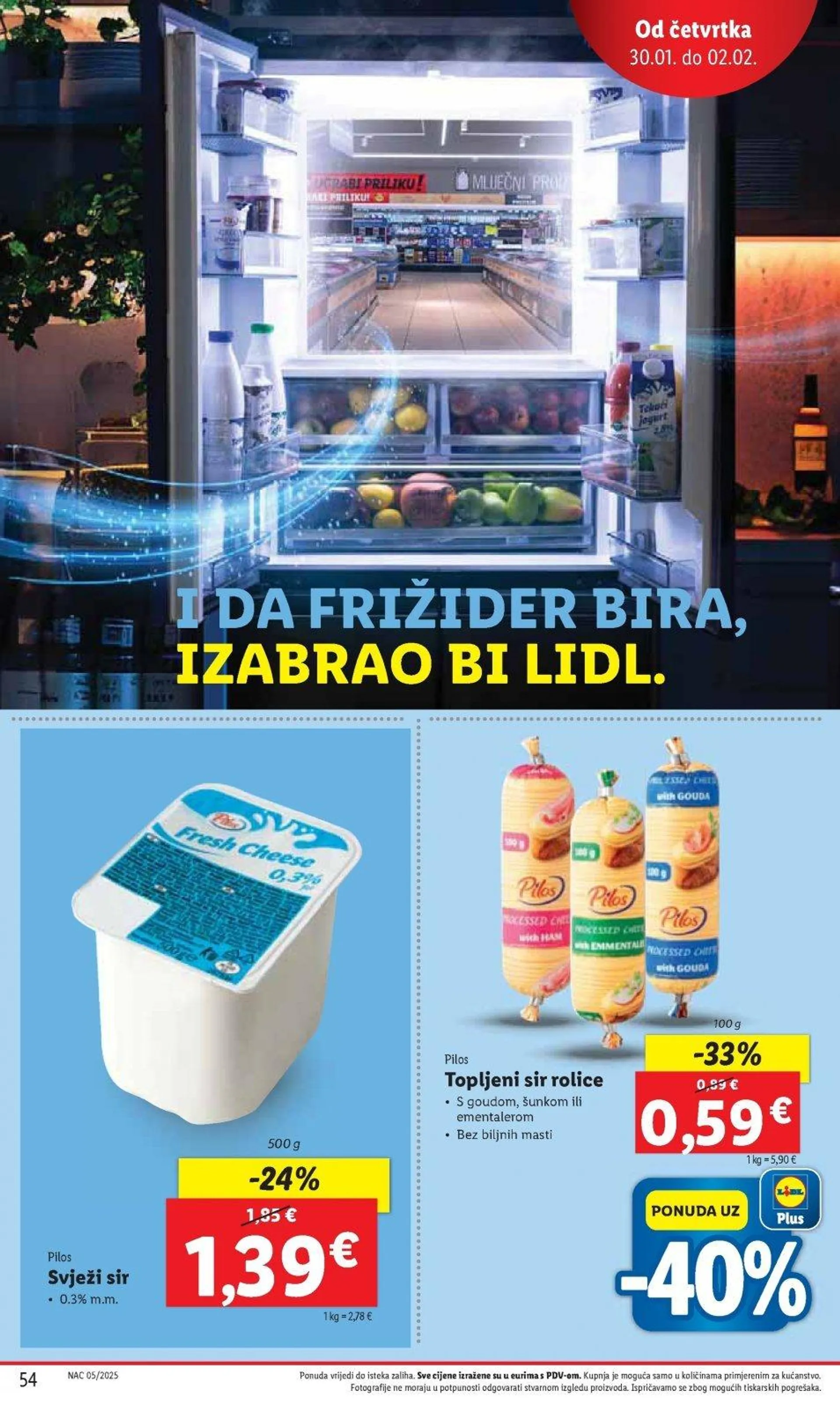 Katalog Lidl katalog do 02.02.2025 od 23. siječnja do 2. veljače 2025. - Pregled Stranica 54