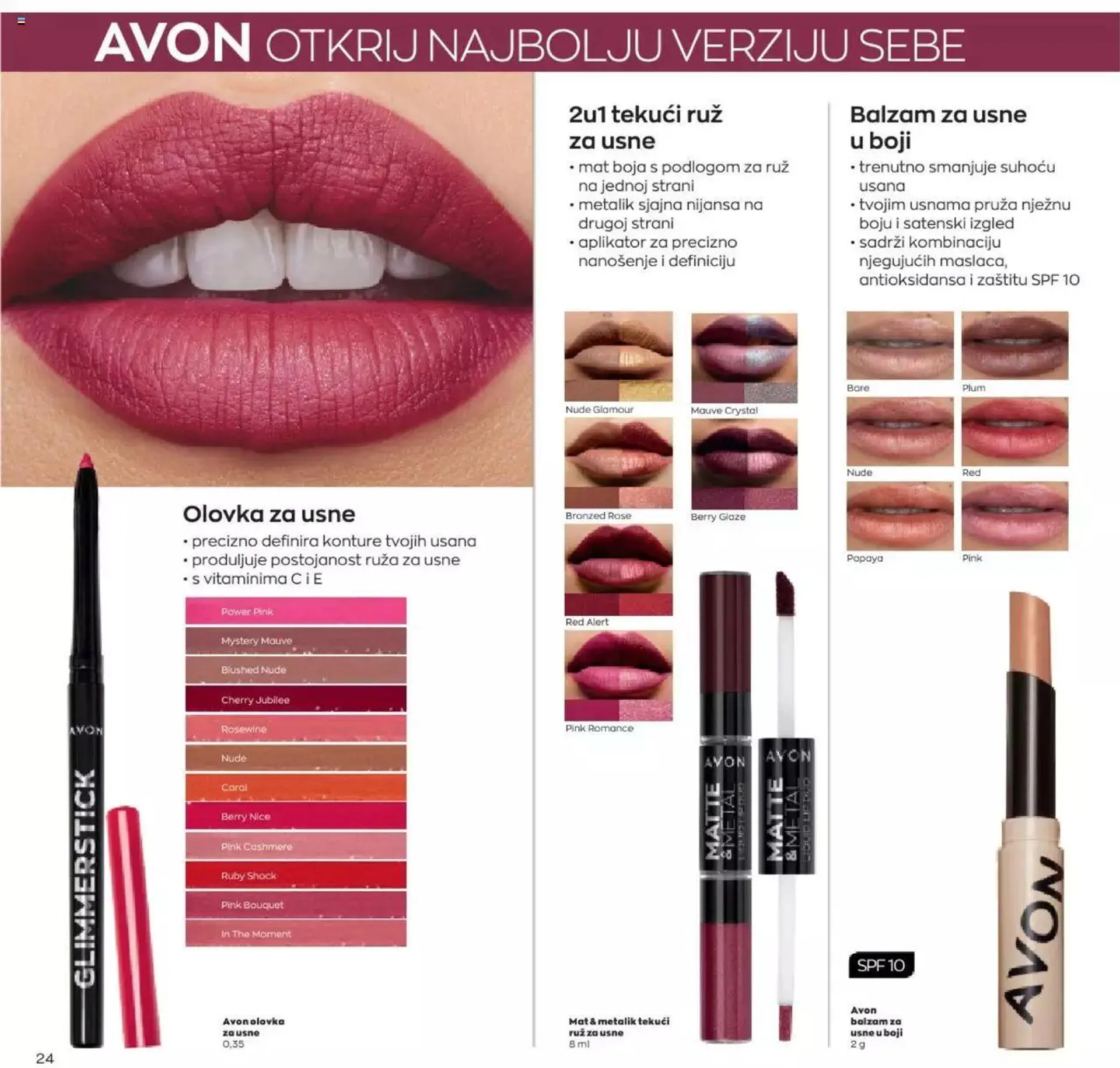 Katalog Avon katalog - Make-up vodič od 12. siječnja do 31. prosinca 2024. - Pregled Stranica 24