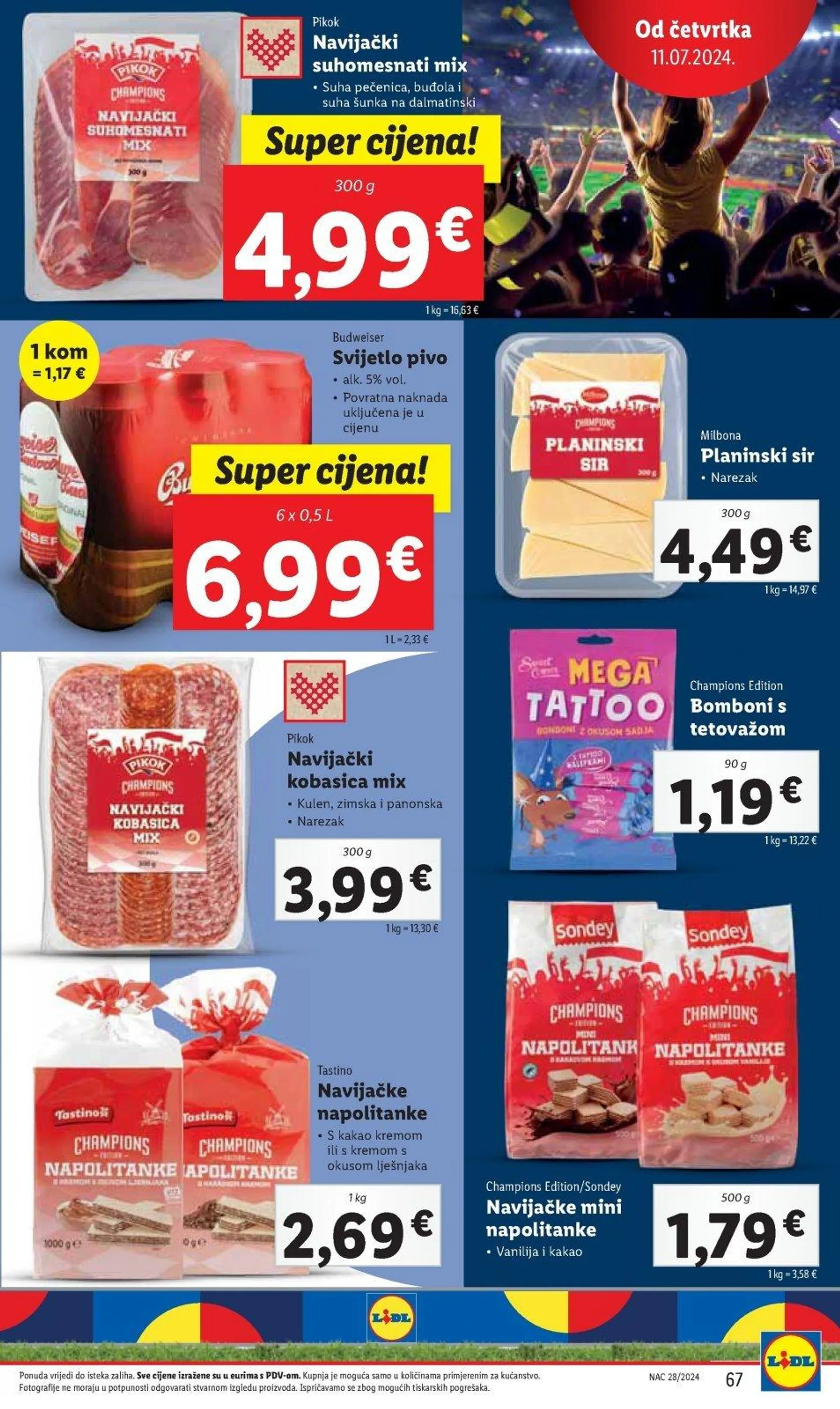 Katalog Lidl katalog do 14.07.2024 od 4. srpnja do 14. srpnja 2024. - Pregled Stranica 67