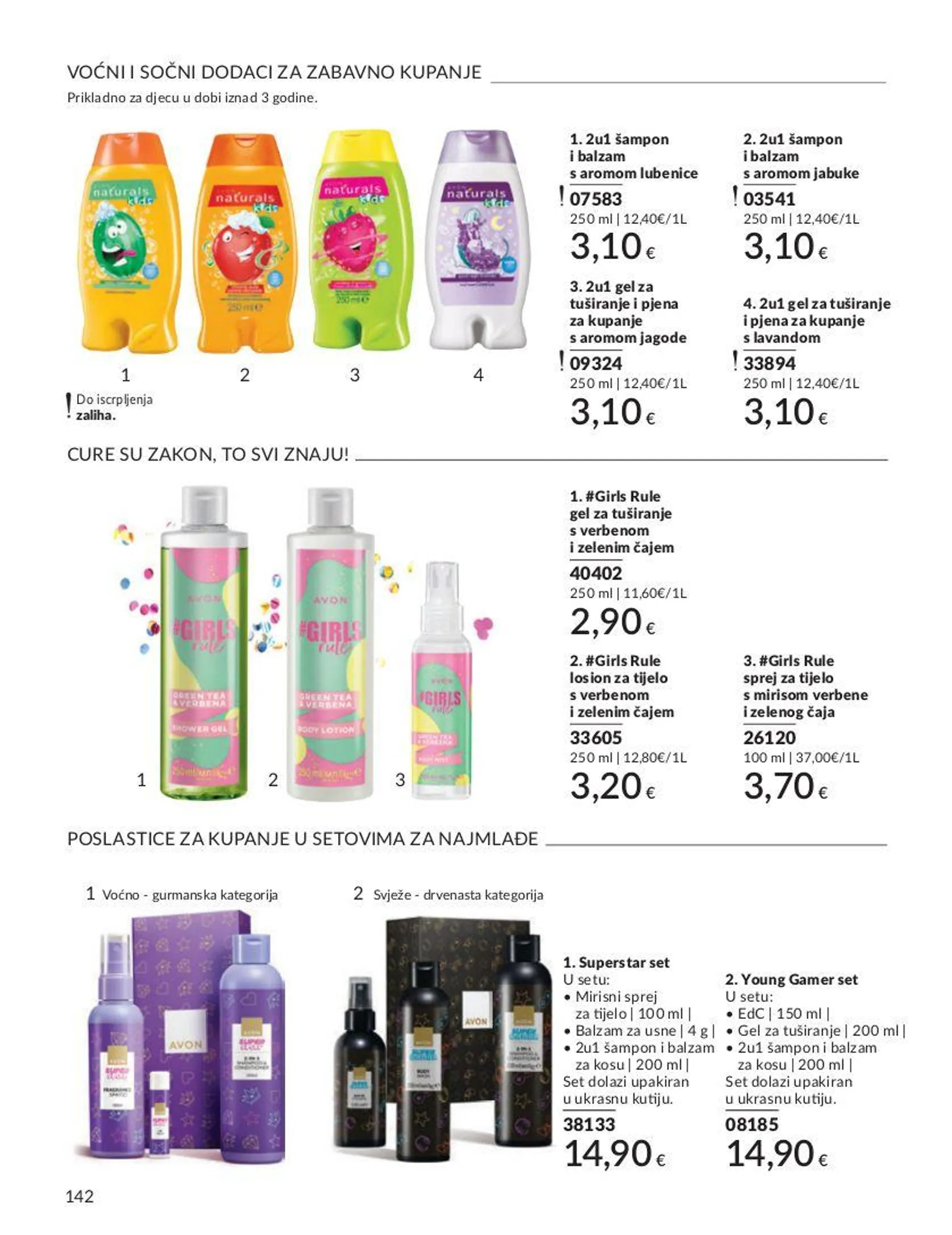 Katalog Avon od 1. srpnja do 31. srpnja 2024. - Pregled Stranica 142