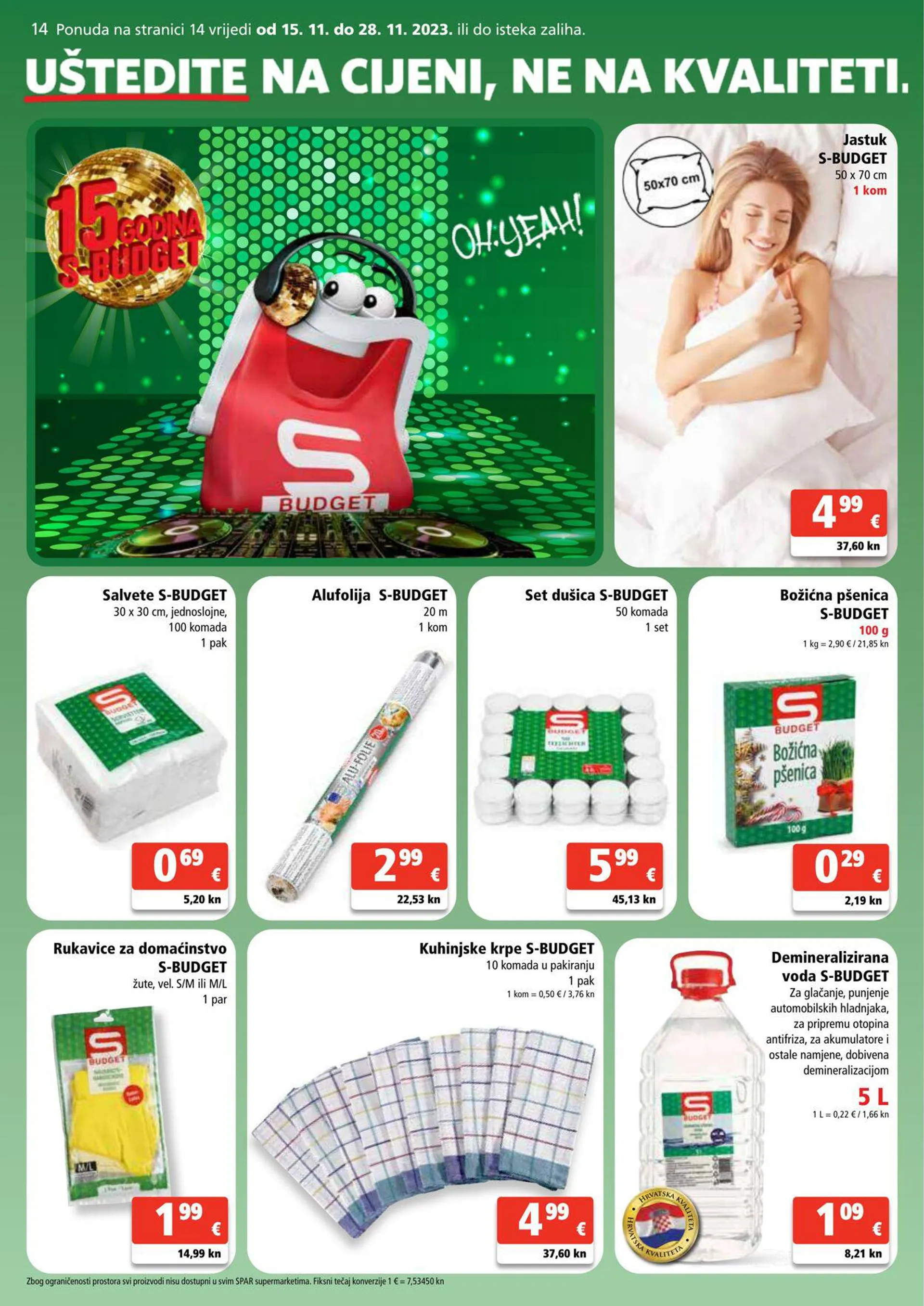 Katalog Spar od 15. studenoga do 21. studenoga 2023. - Pregled Stranica 14