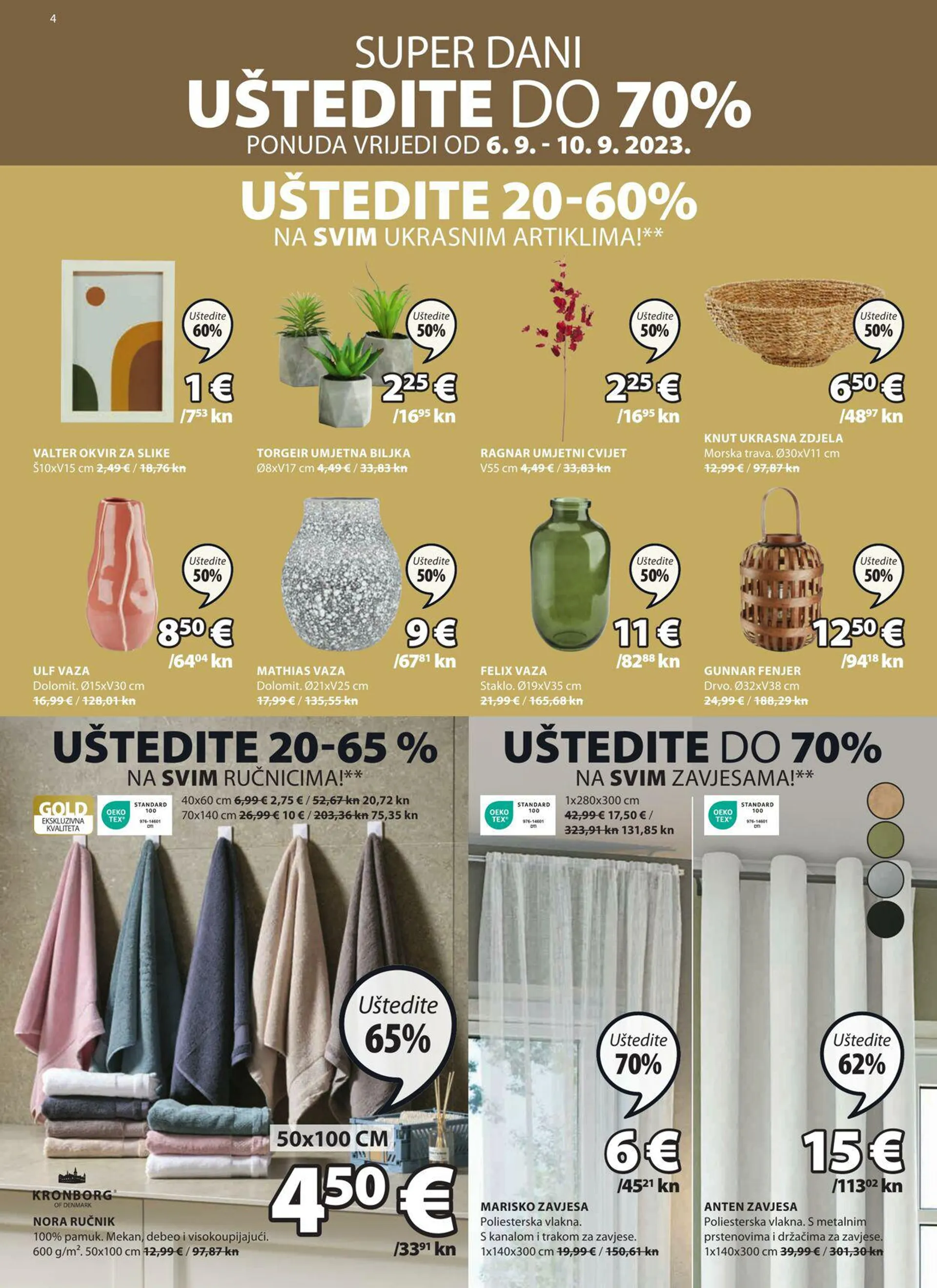 Katalog Jysk od 6. rujna do 17. listopada 2023. - Pregled Stranica 4