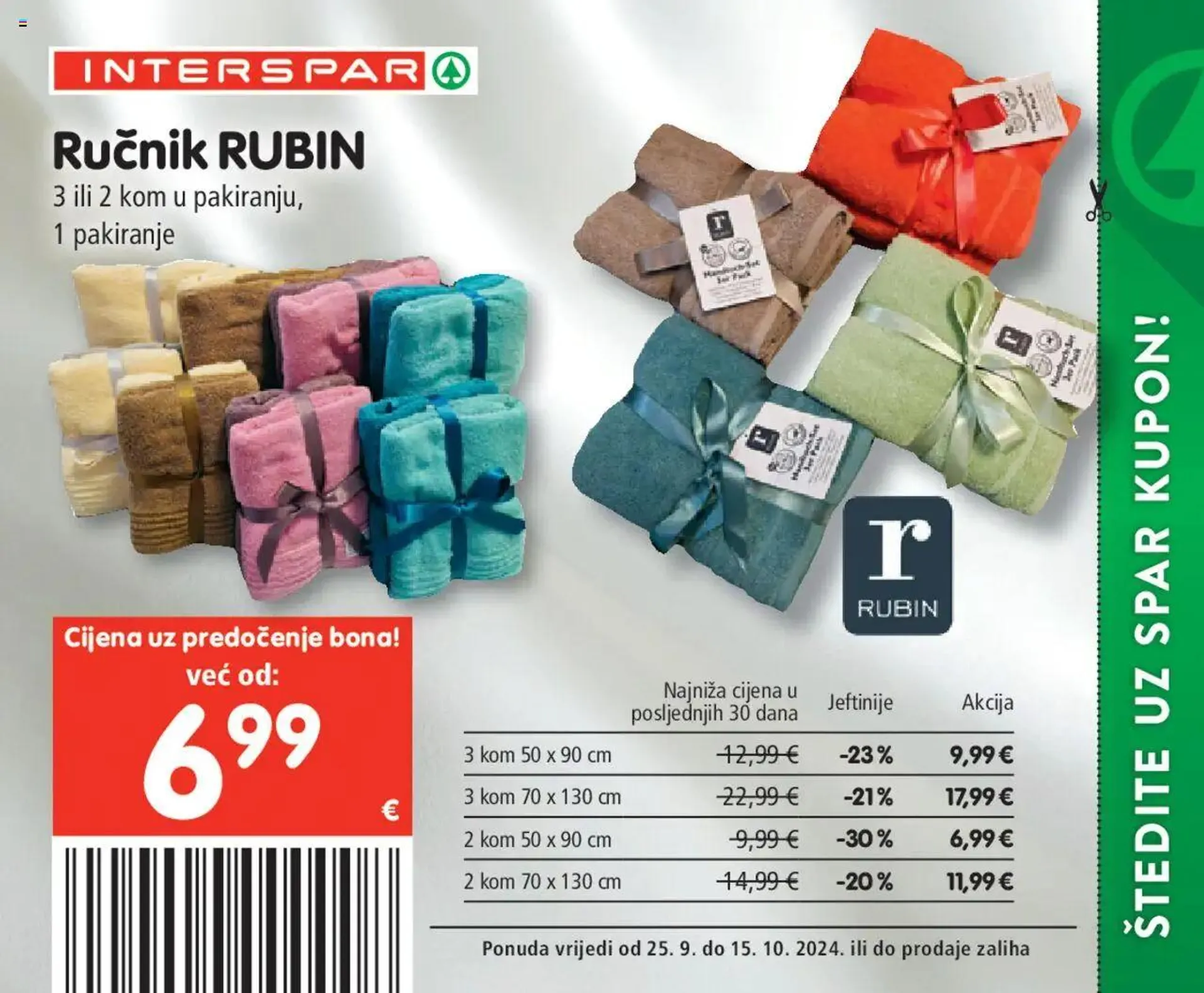 Katalog Posebne pogodnosti Interspar od 25. rujna do 15. listopada 2024. - Pregled Stranica 18