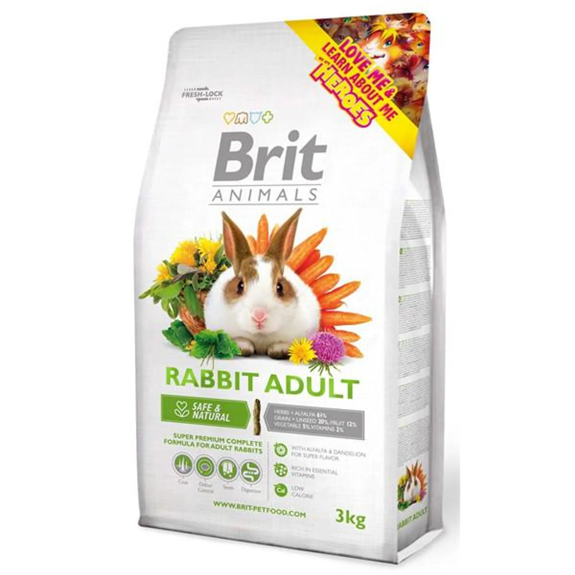 BRIT ANIMALS Rabbit, potpuna hrana za kuniće