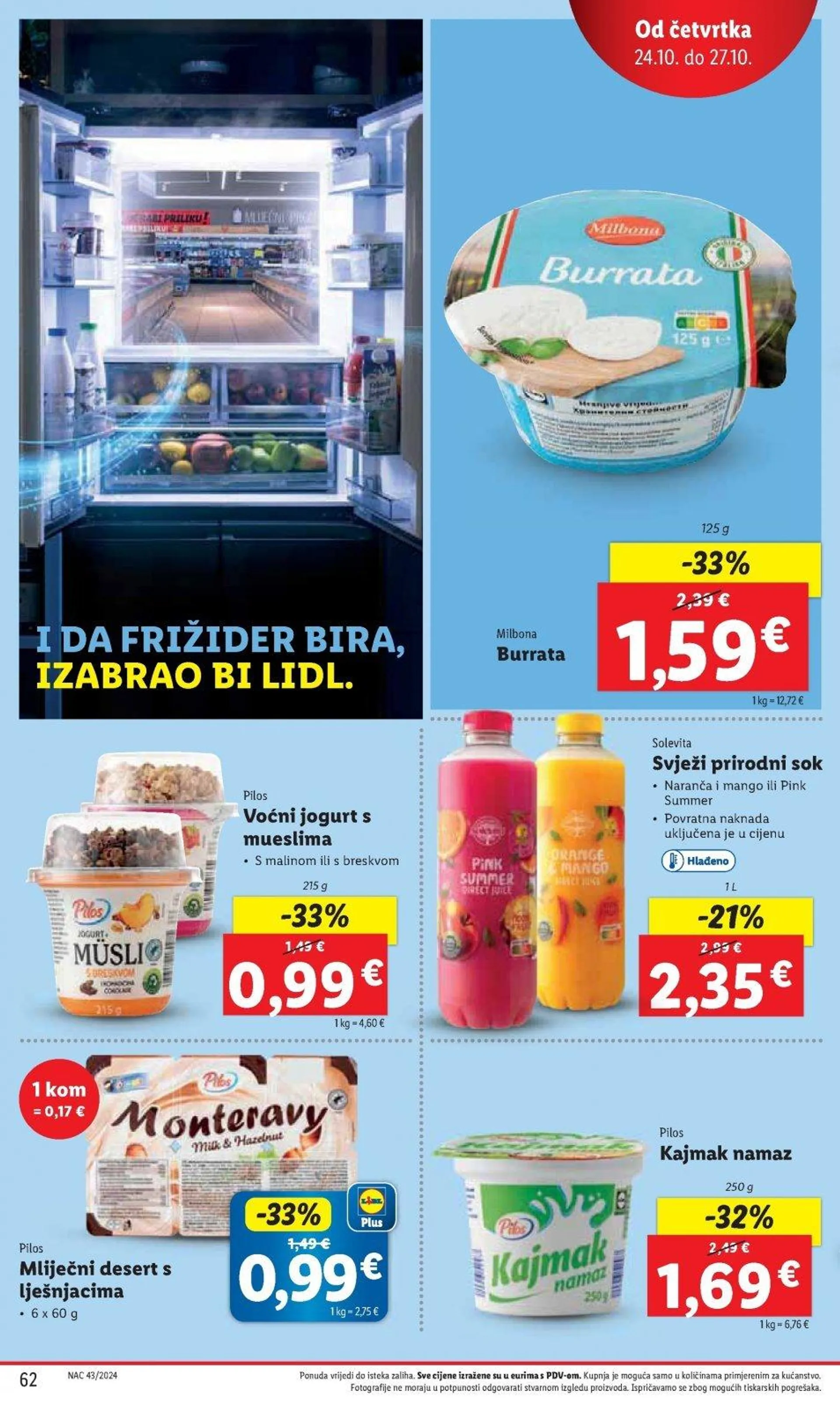 Katalog Lidl katalog do 27.10.2024 od 17. listopada do 27. listopada 2024. - Pregled Stranica 62