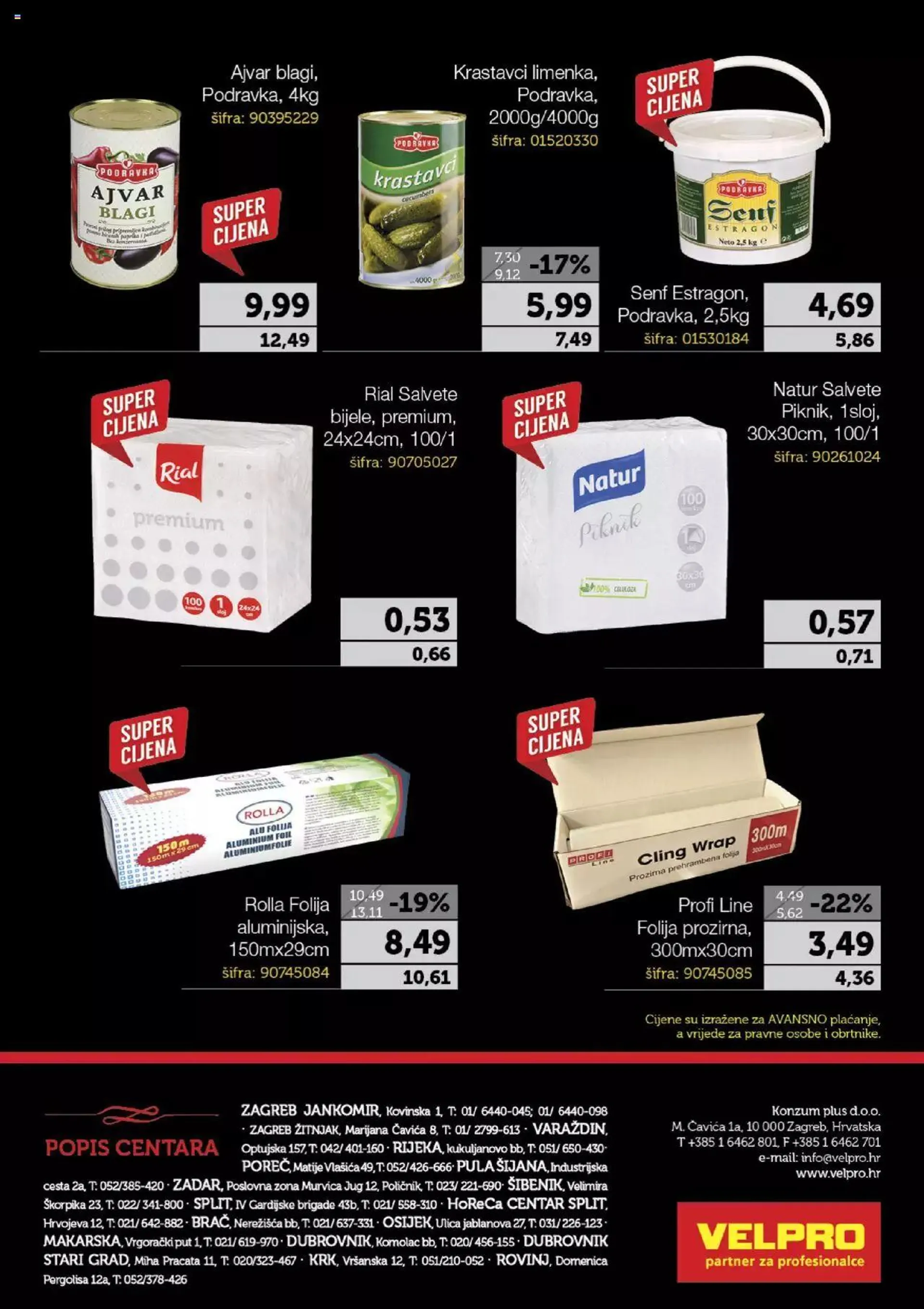 Katalog Katalog Velpro HoReCa posebna ponuda od 4. prosinca do 30. prosinca 2023. - Pregled Stranica 4