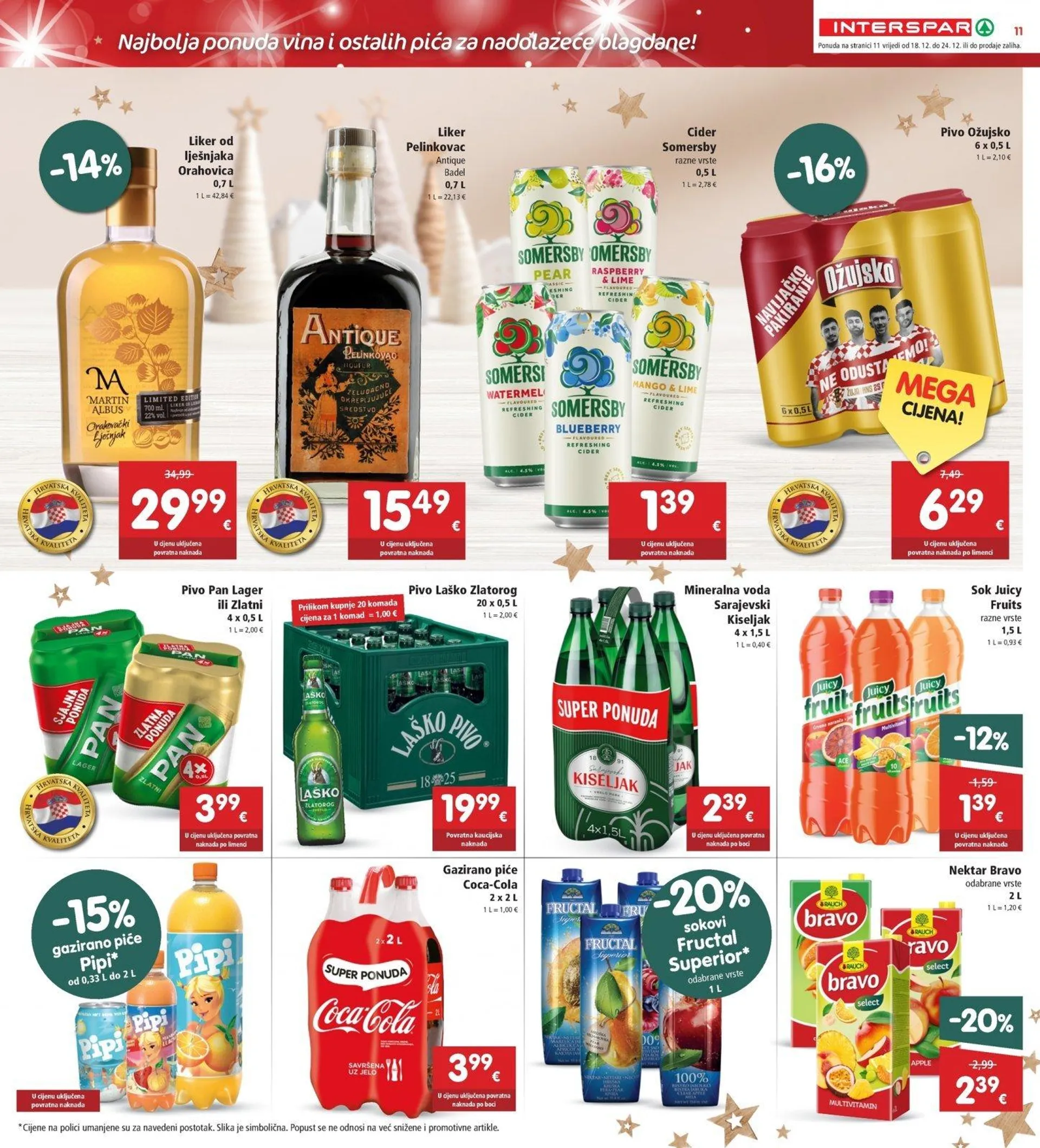 Katalog Interspar katalog do 24.12.2024 od 18. prosinca do 24. prosinca 2024. - Pregled Stranica 11