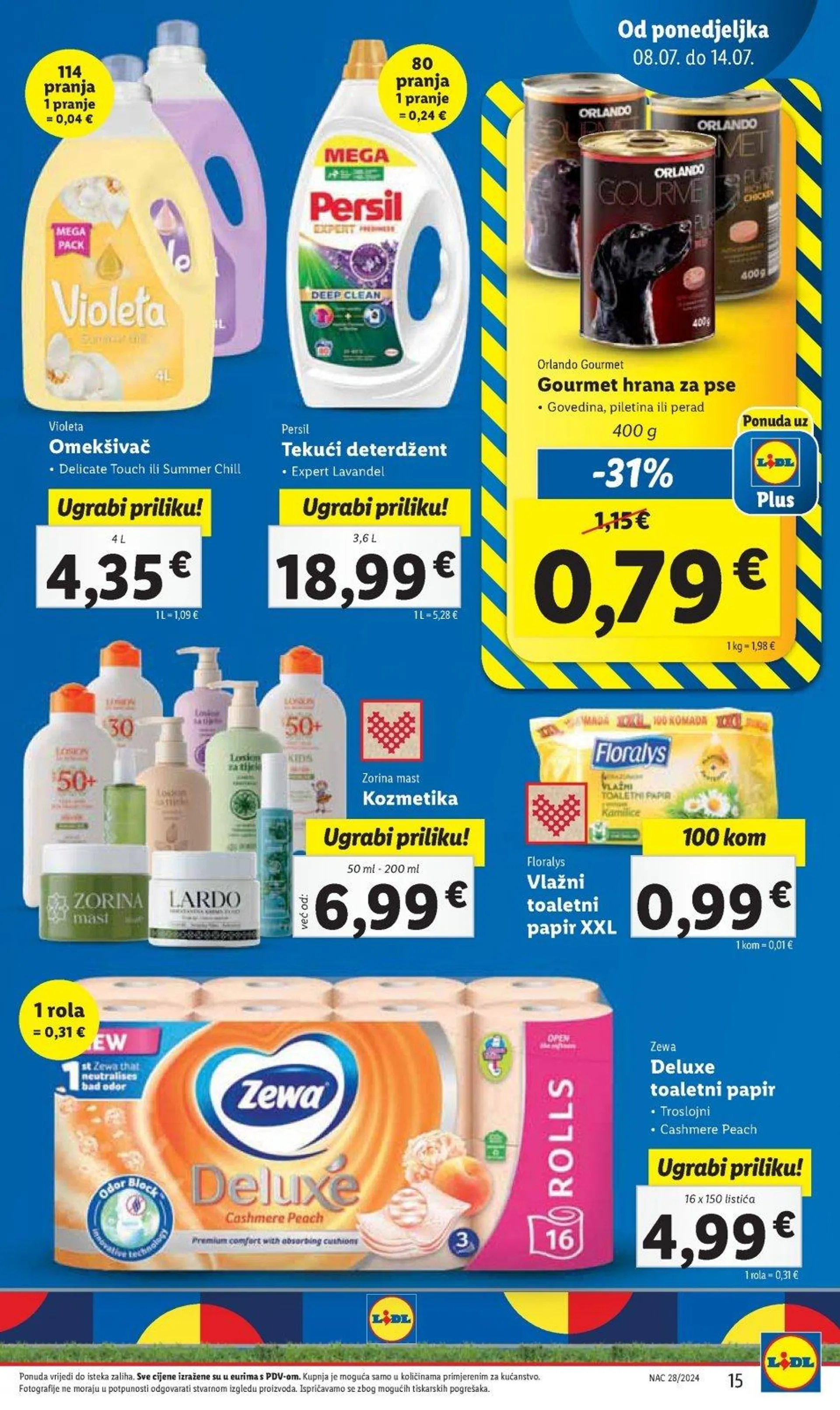 Katalog Lidl katalog do 14.07.2024 od 4. srpnja do 14. srpnja 2024. - Pregled Stranica 15