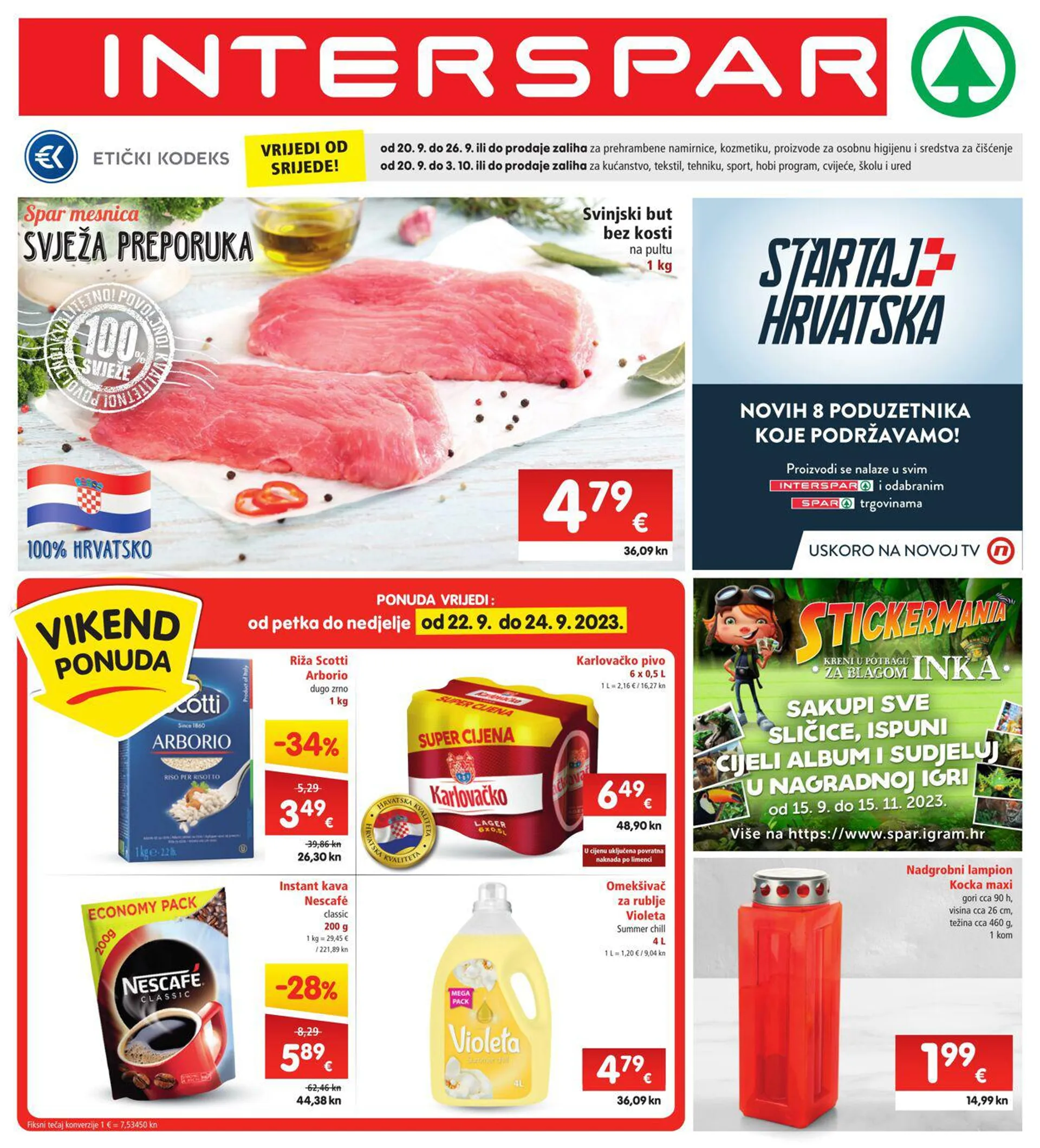 Katalog Interspar od 20. rujna do 26. rujna 2023. - Pregled Stranica 1