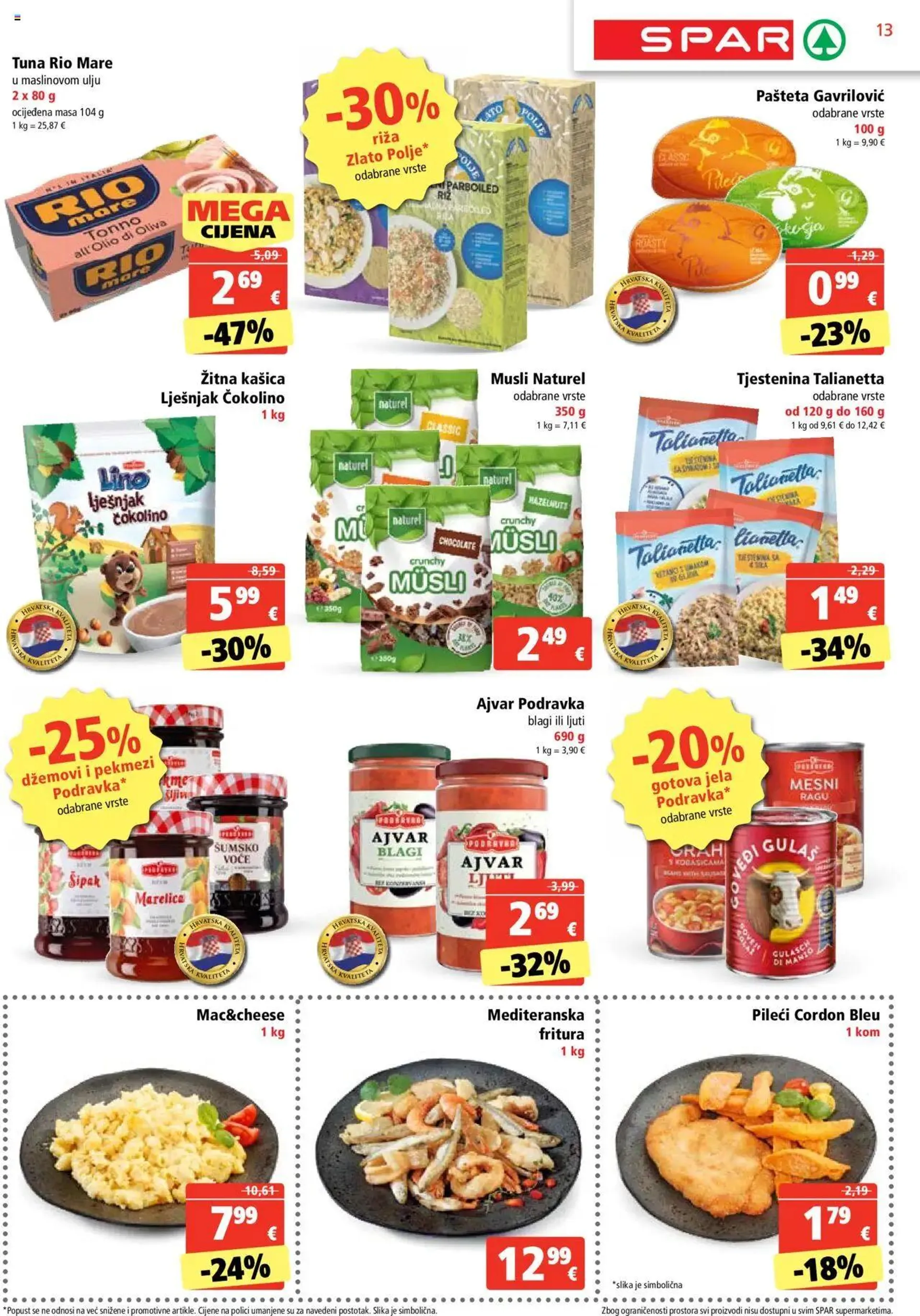 Katalog Katalog Spar od 7. kolovoza do 13. kolovoza 2024. - Pregled Stranica 13