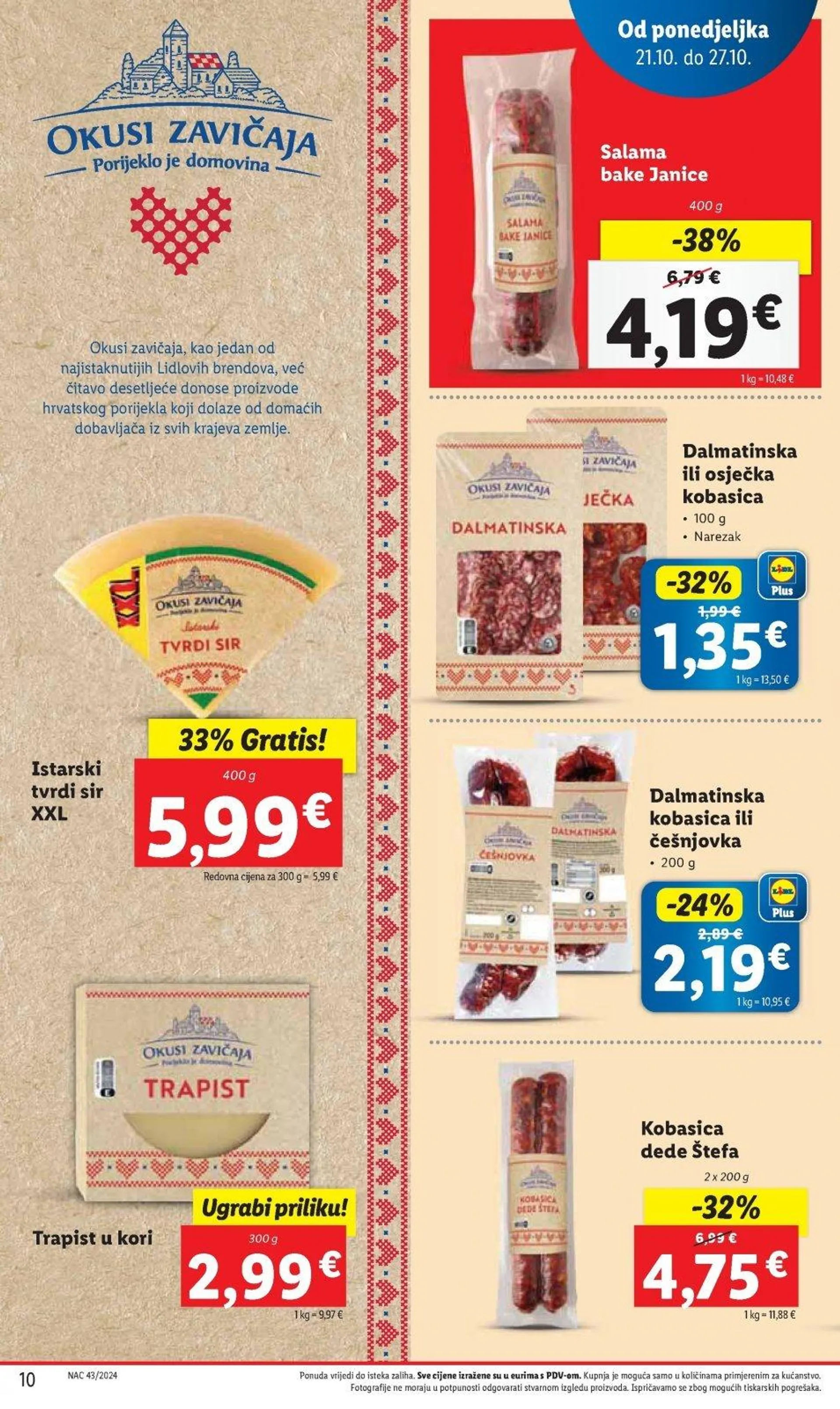 Katalog Lidl katalog do 27.10.2024 od 17. listopada do 27. listopada 2024. - Pregled Stranica 10