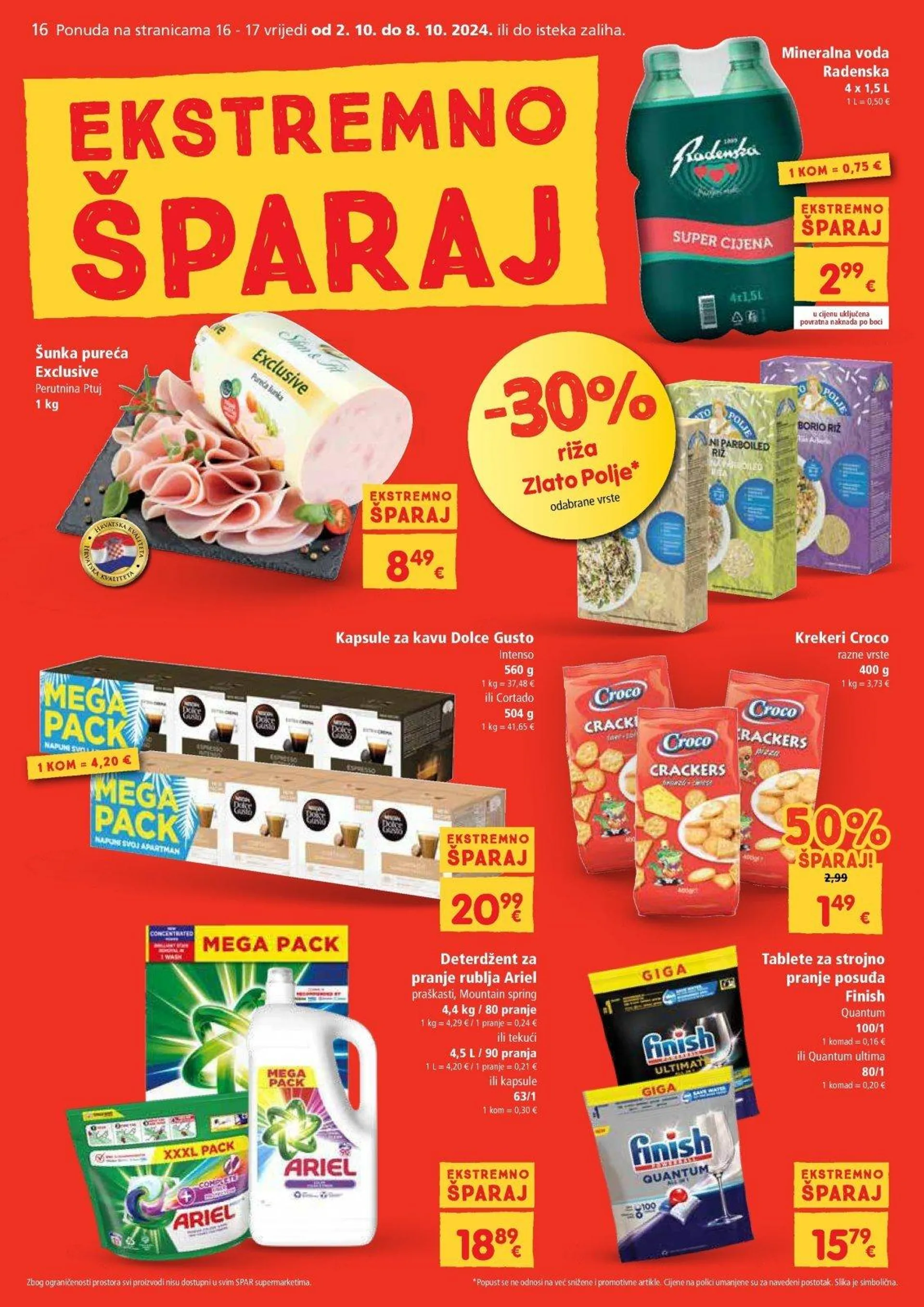 Katalog Spar katalog do 08.10.2024 od 3. listopada do 8. listopada 2024. - Pregled Stranica 16