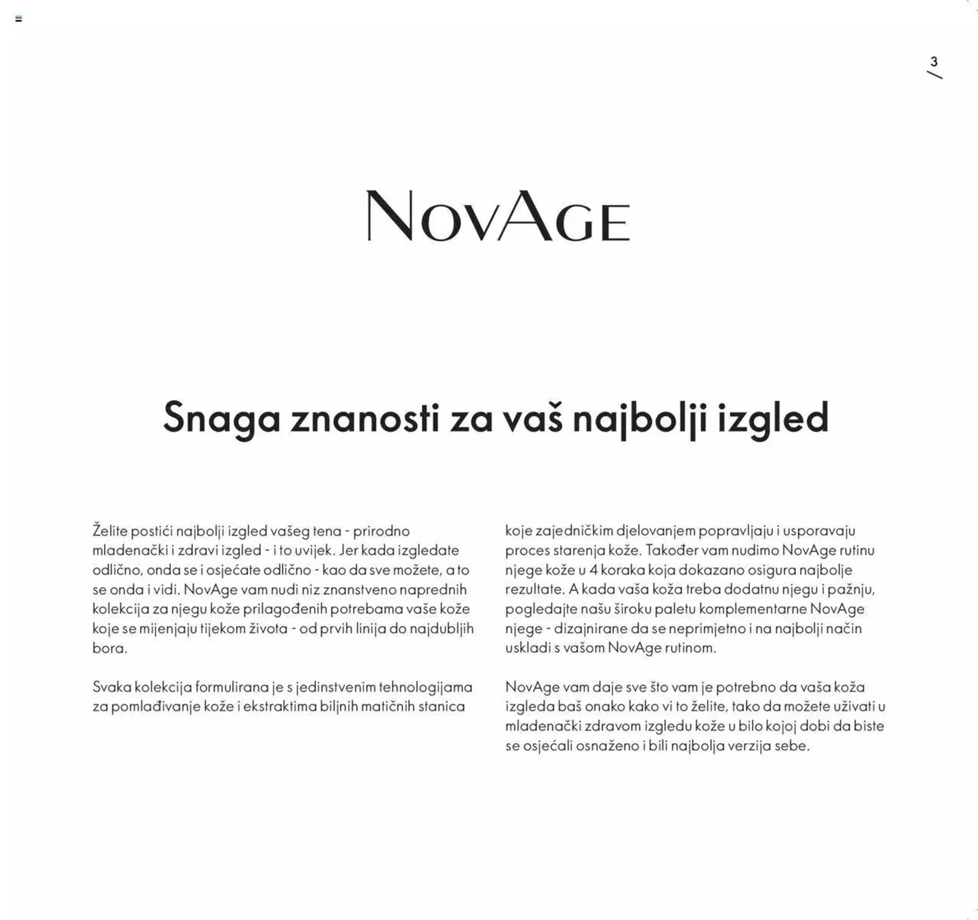 Oriflame katalog NovAge vodič kroz brend 2022 - 2