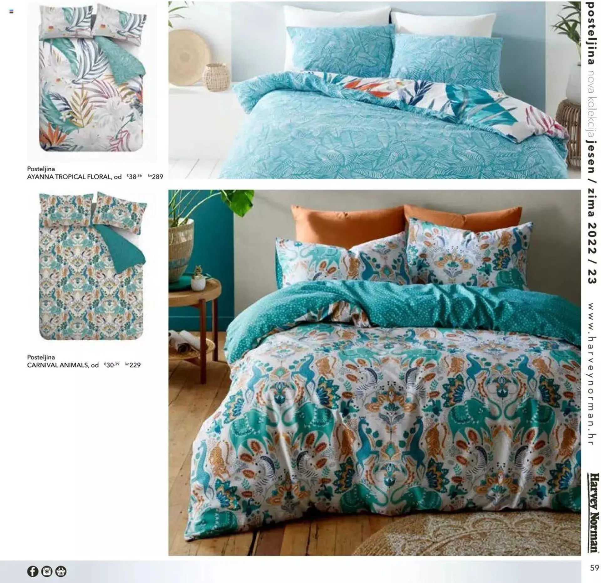 Katalog Katalog Nova kolekcija posteljine 2022 Harvey Norman od 18. listopada do 31. prosinca 2023. - Pregled Stranica 59
