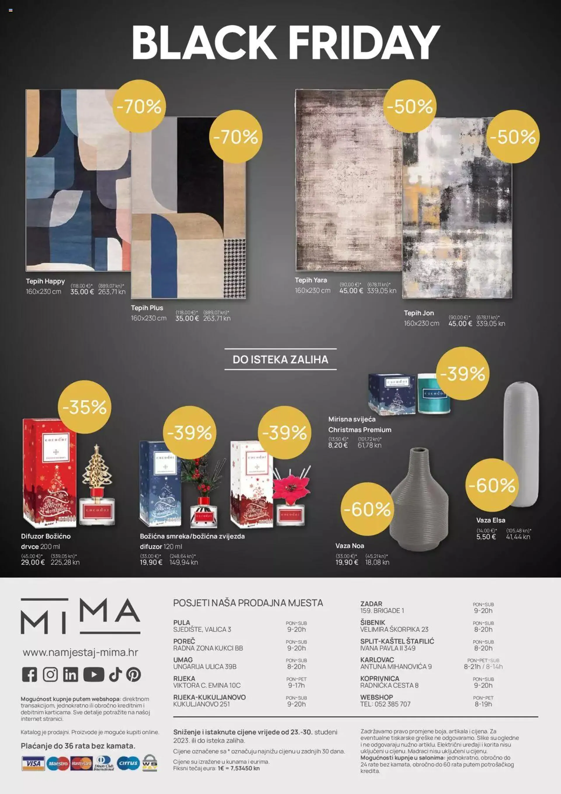 Katalog Black Friday Mima namještaj od 23. studenoga do 30. studenoga 2023. - Pregled Stranica 16