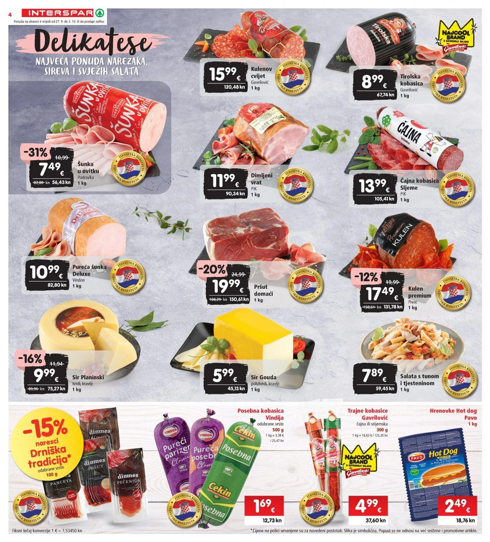 Katalog Interspar katalog do 03.10.2023 od 27. rujna do 3. listopada 2023. - Pregled Stranica 4