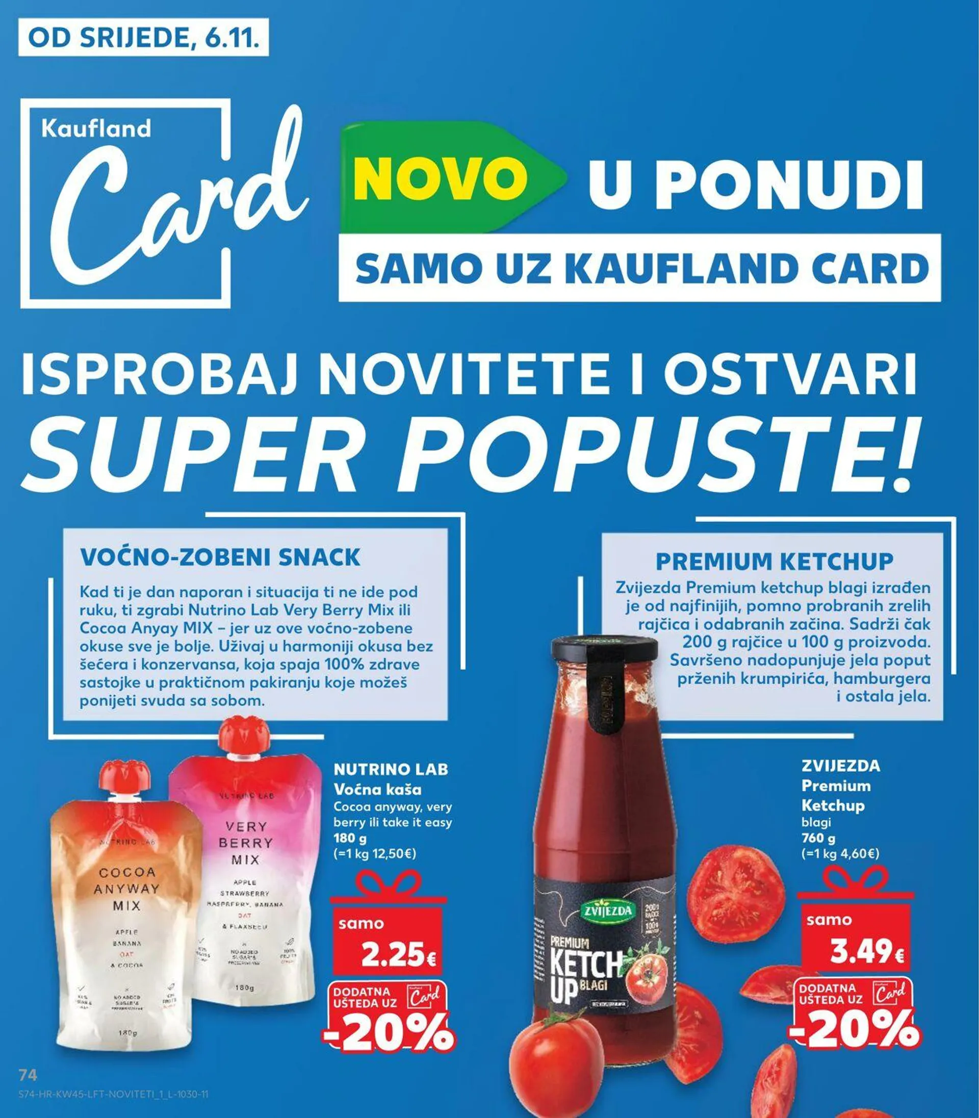 Katalog Kaufland od 6. studenoga do 12. studenoga 2024. - Pregled Stranica 74