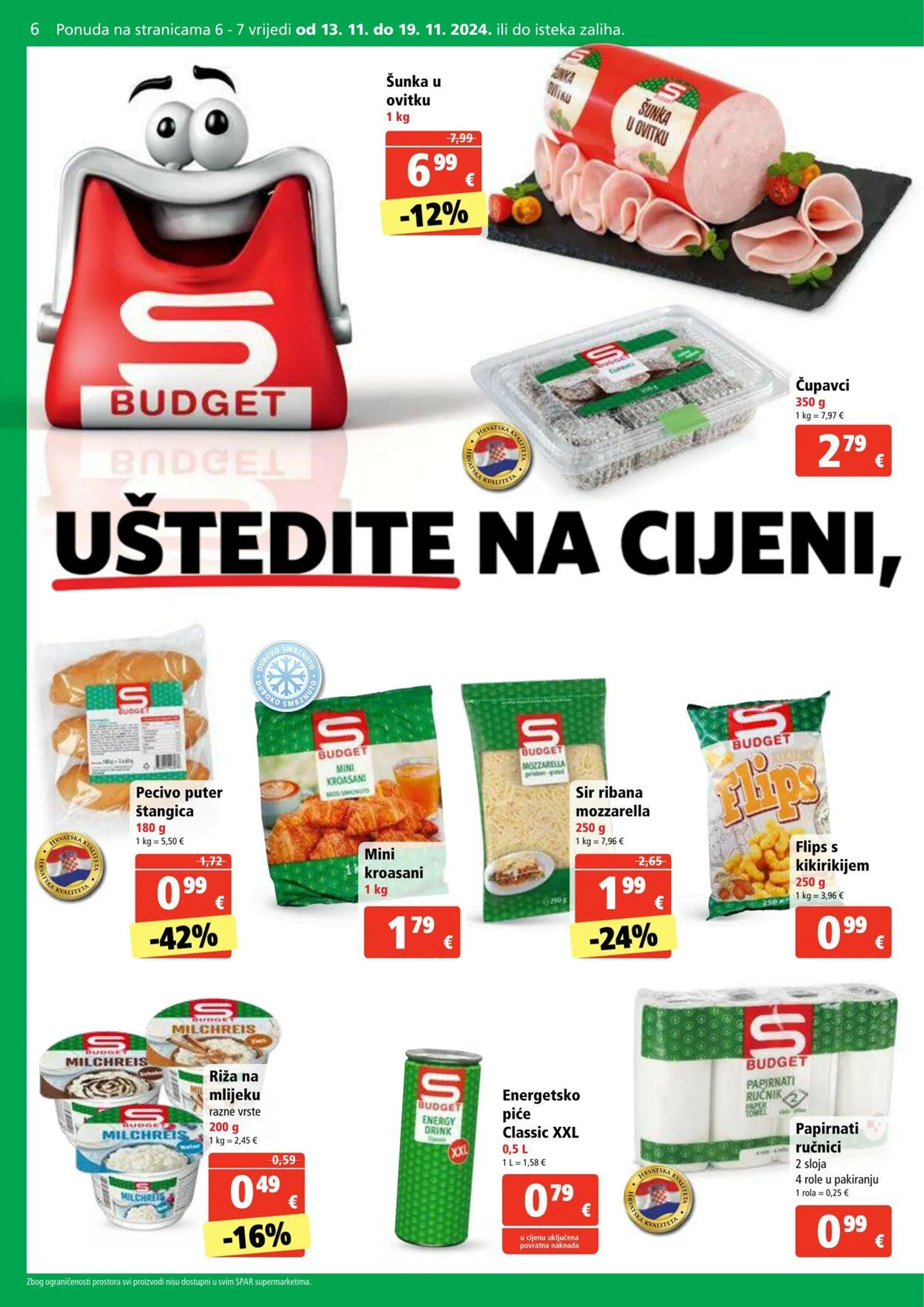 Katalog Spar od 13. studenoga do 19. studenoga 2024. - Pregled Stranica 6