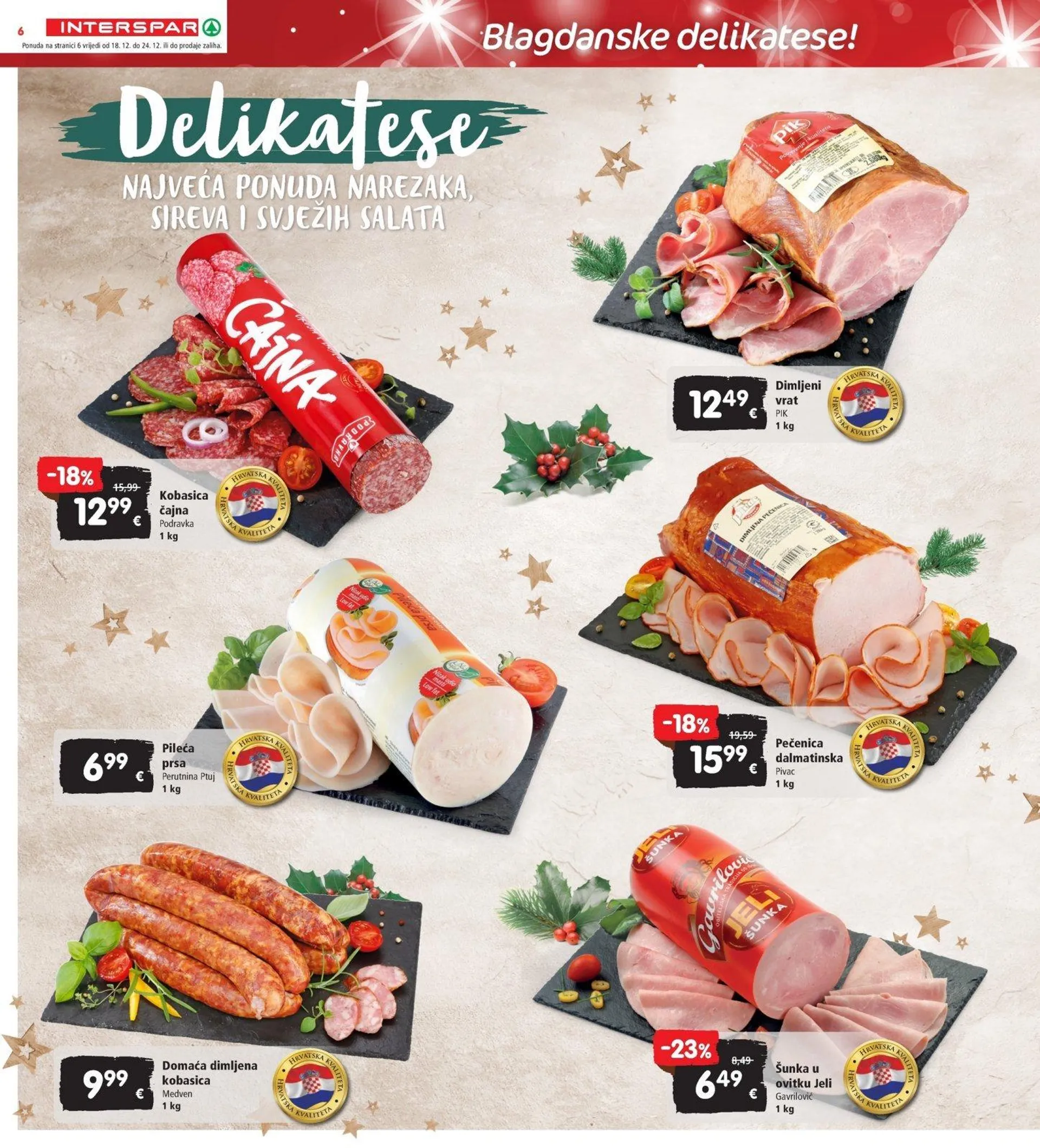 Katalog Interspar katalog do 24.12.2024 od 18. prosinca do 24. prosinca 2024. - Pregled Stranica 6