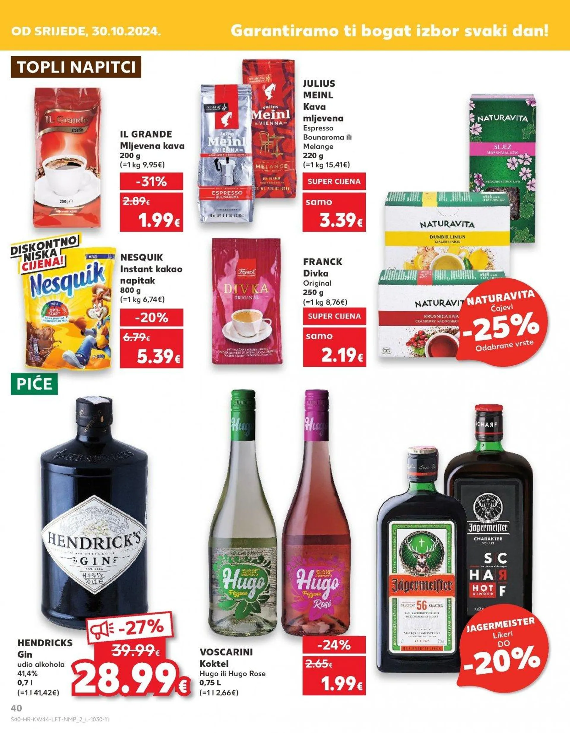 Katalog Kaufland katalog do 05.11.2024 od 30. listopada do 5. studenoga 2024. - Pregled Stranica 40