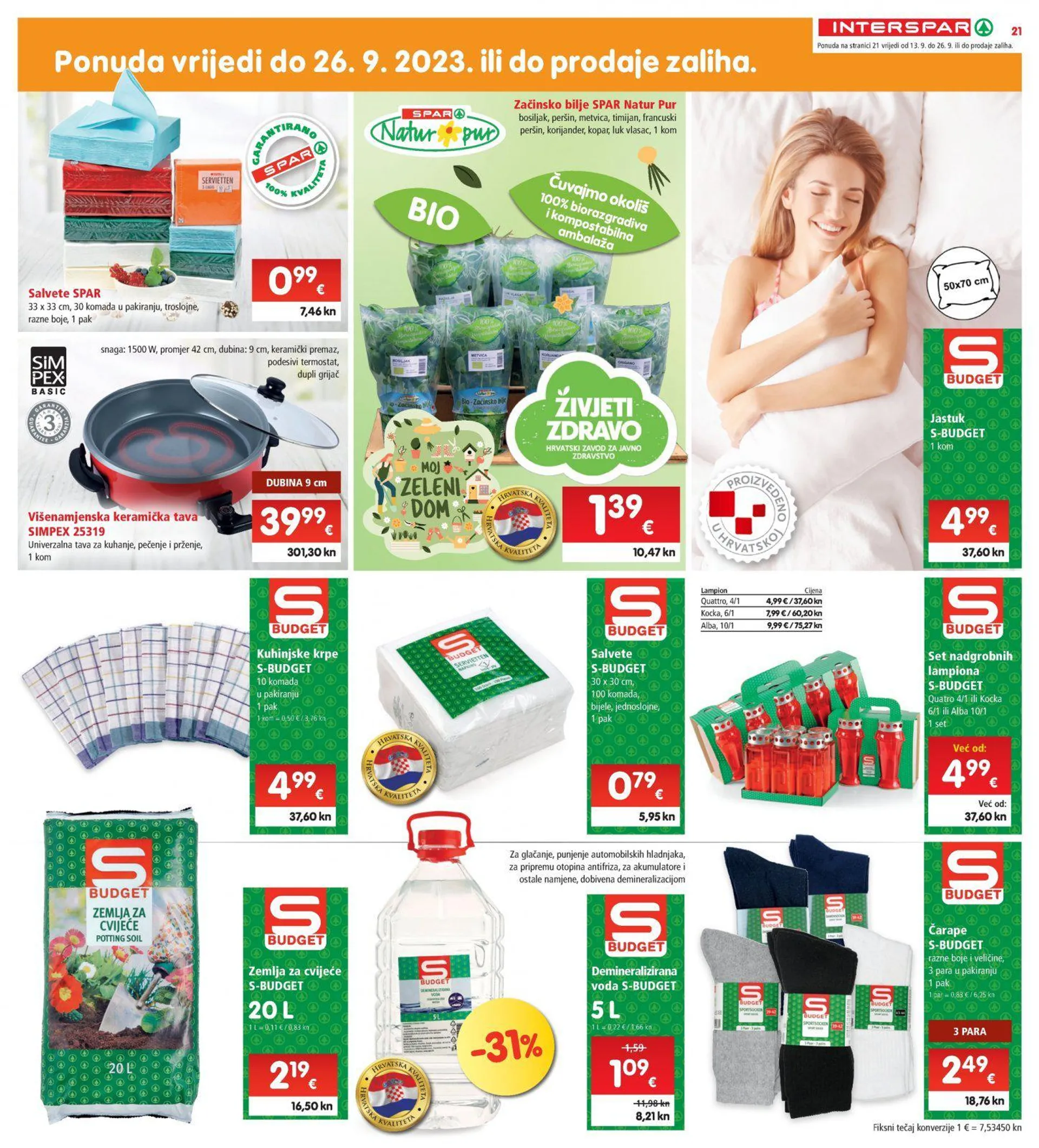 Katalog Interspar katalog do 19.09.2023 od 13. rujna do 19. rujna 2023. - Pregled Stranica 21