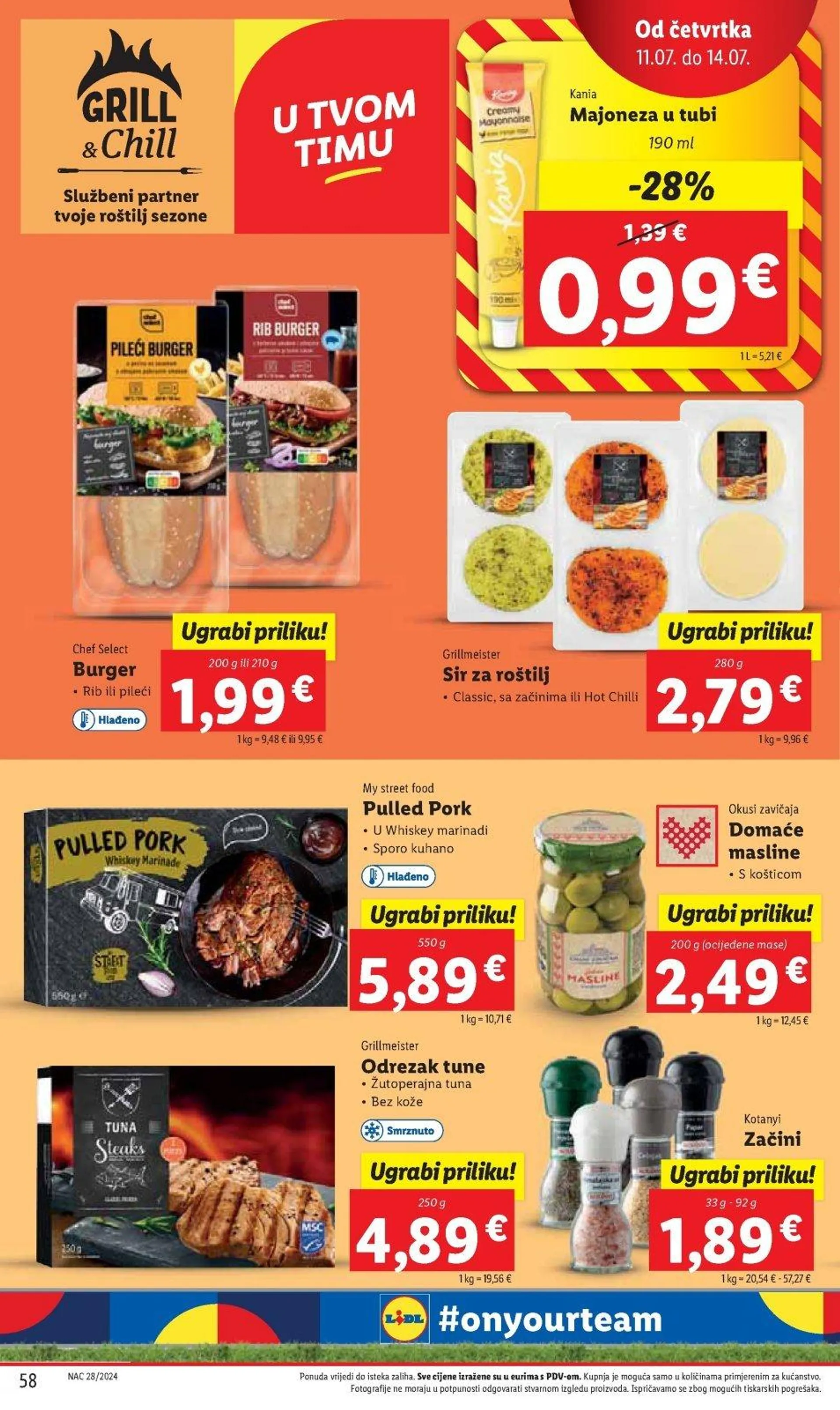 Katalog Lidl katalog do 14.07.2024 od 4. srpnja do 14. srpnja 2024. - Pregled Stranica 58