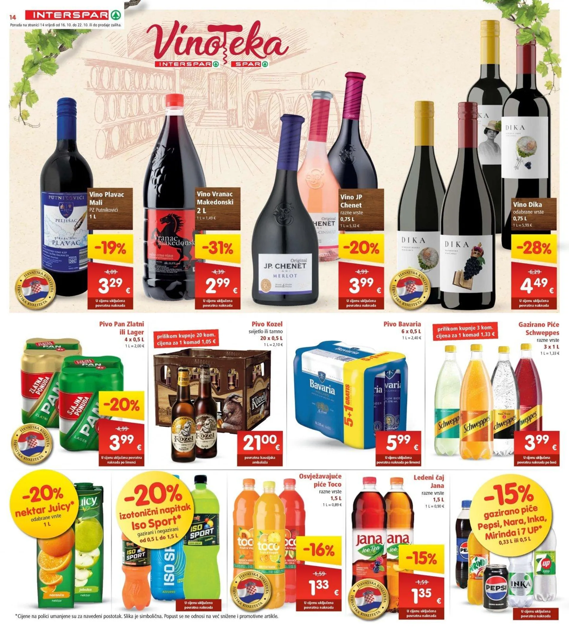 Katalog Interspar katalog do 22.10.2024 od 16. listopada do 22. listopada 2024. - Pregled Stranica 14