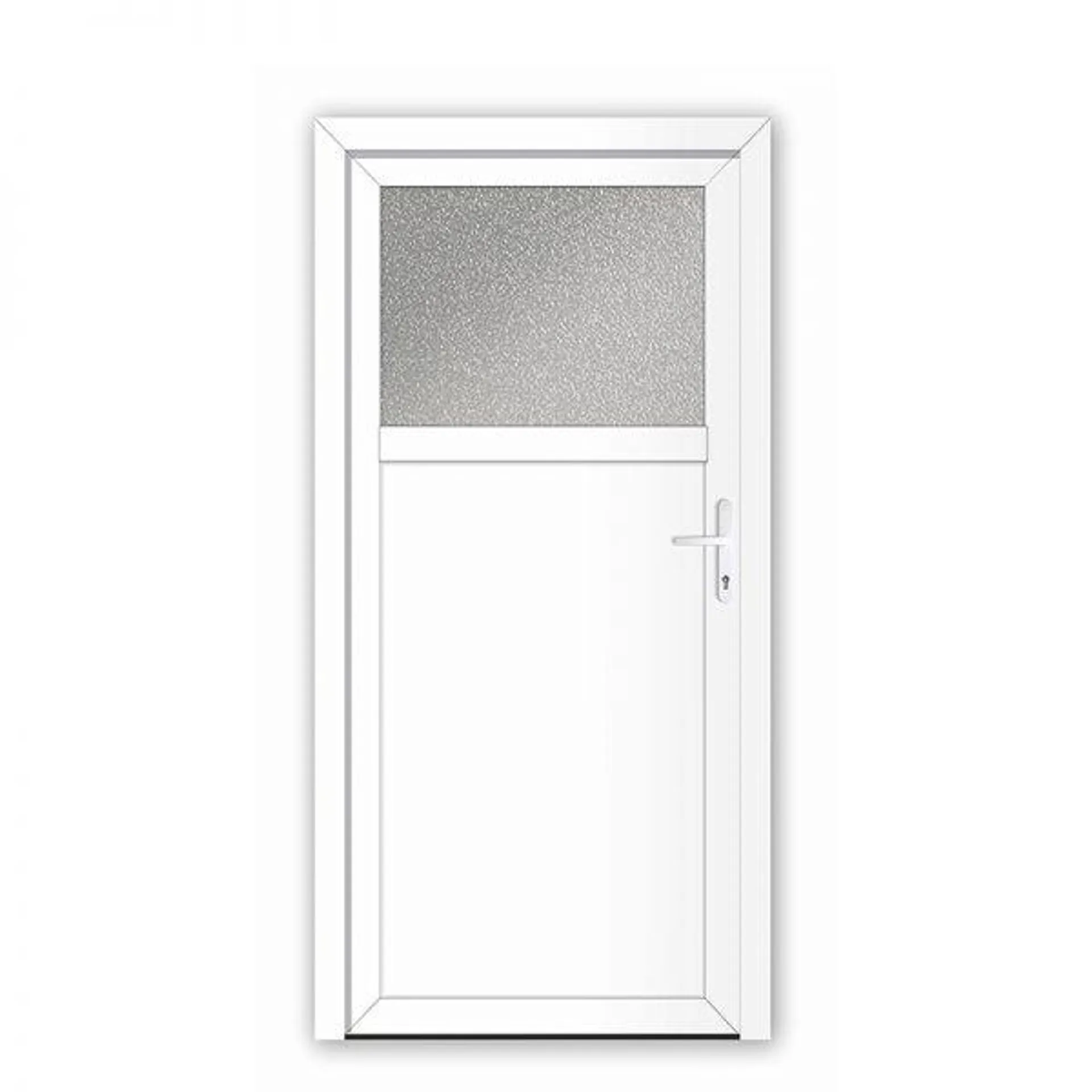 Vrata ulazna PVC Krk bijela, 980×1980 mm, (lijeva/desna)