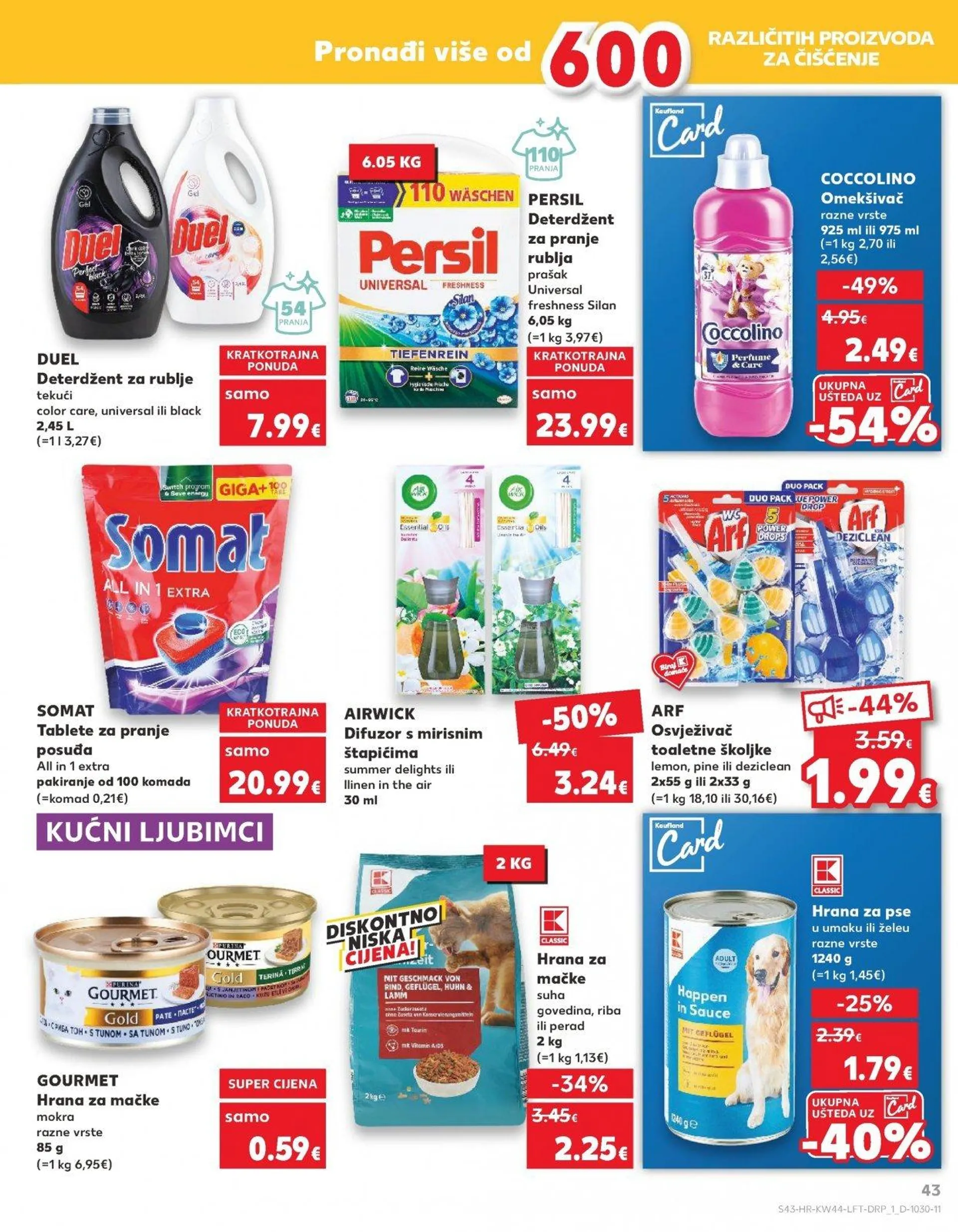 Katalog Kaufland katalog do 05.11.2024 od 30. listopada do 5. studenoga 2024. - Pregled Stranica 43