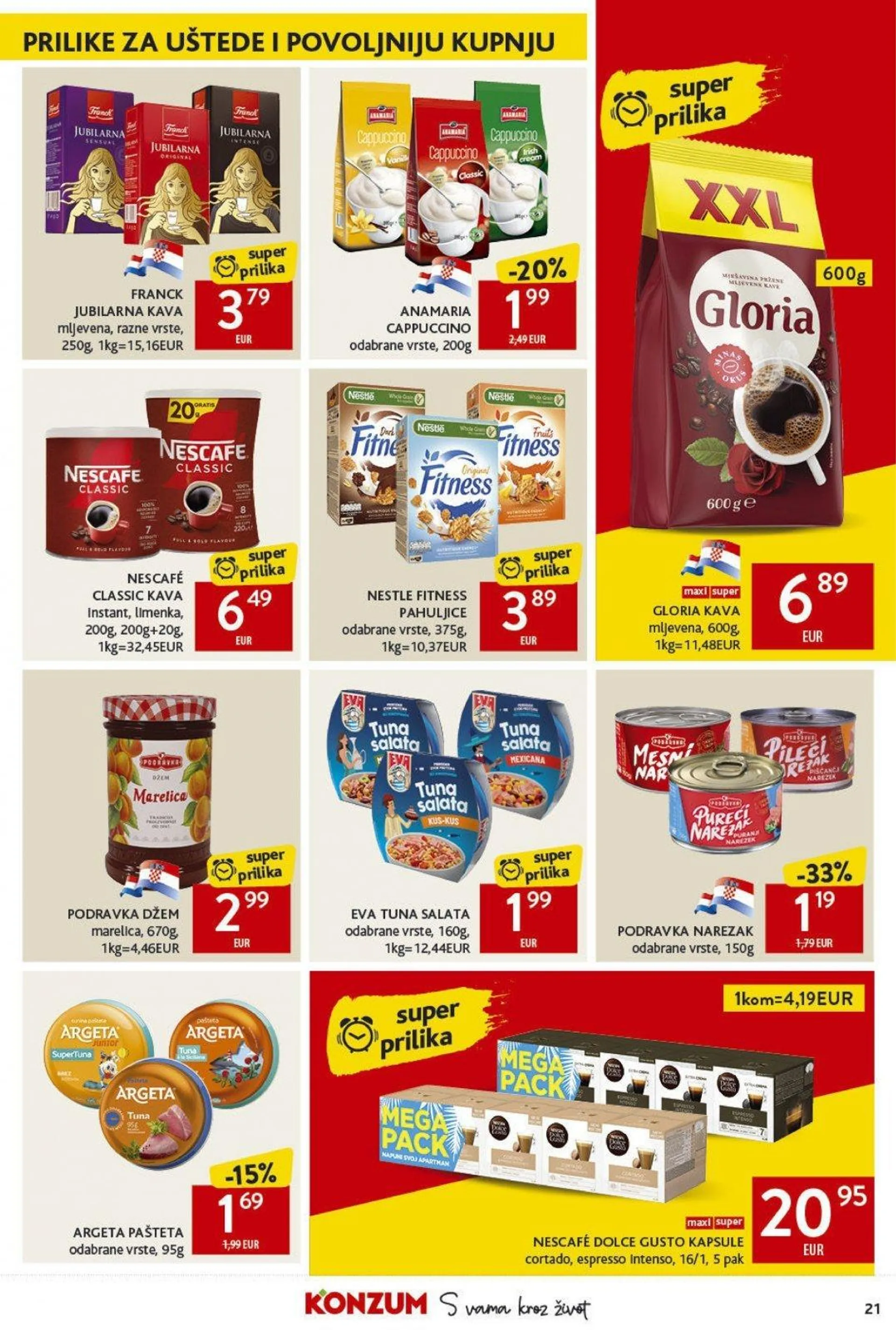 Katalog Konzum katalog do 23.10.2024 od 17. listopada do 23. listopada 2024. - Pregled Stranica 21