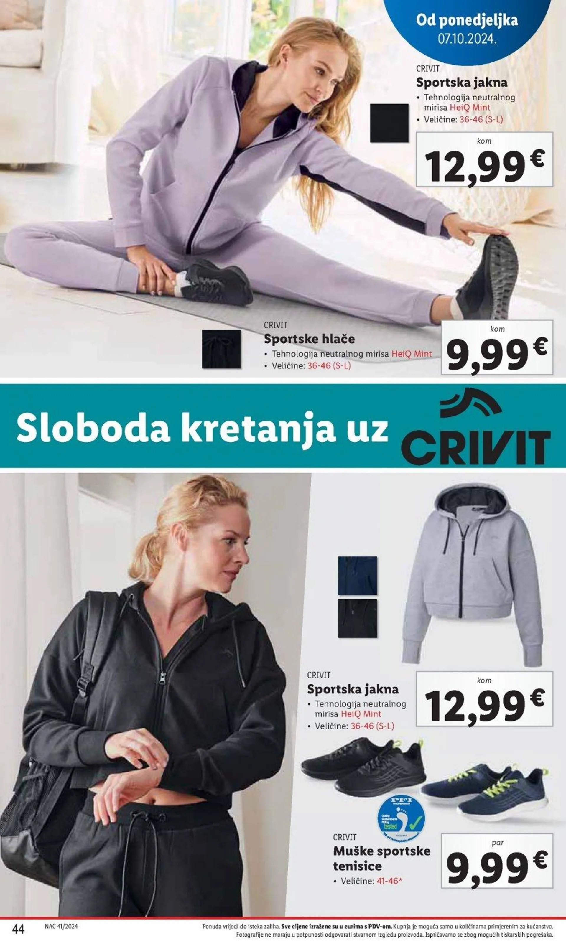 Katalog Lidl katalog do 13.10.2024 od 3. listopada do 13. listopada 2024. - Pregled Stranica 44