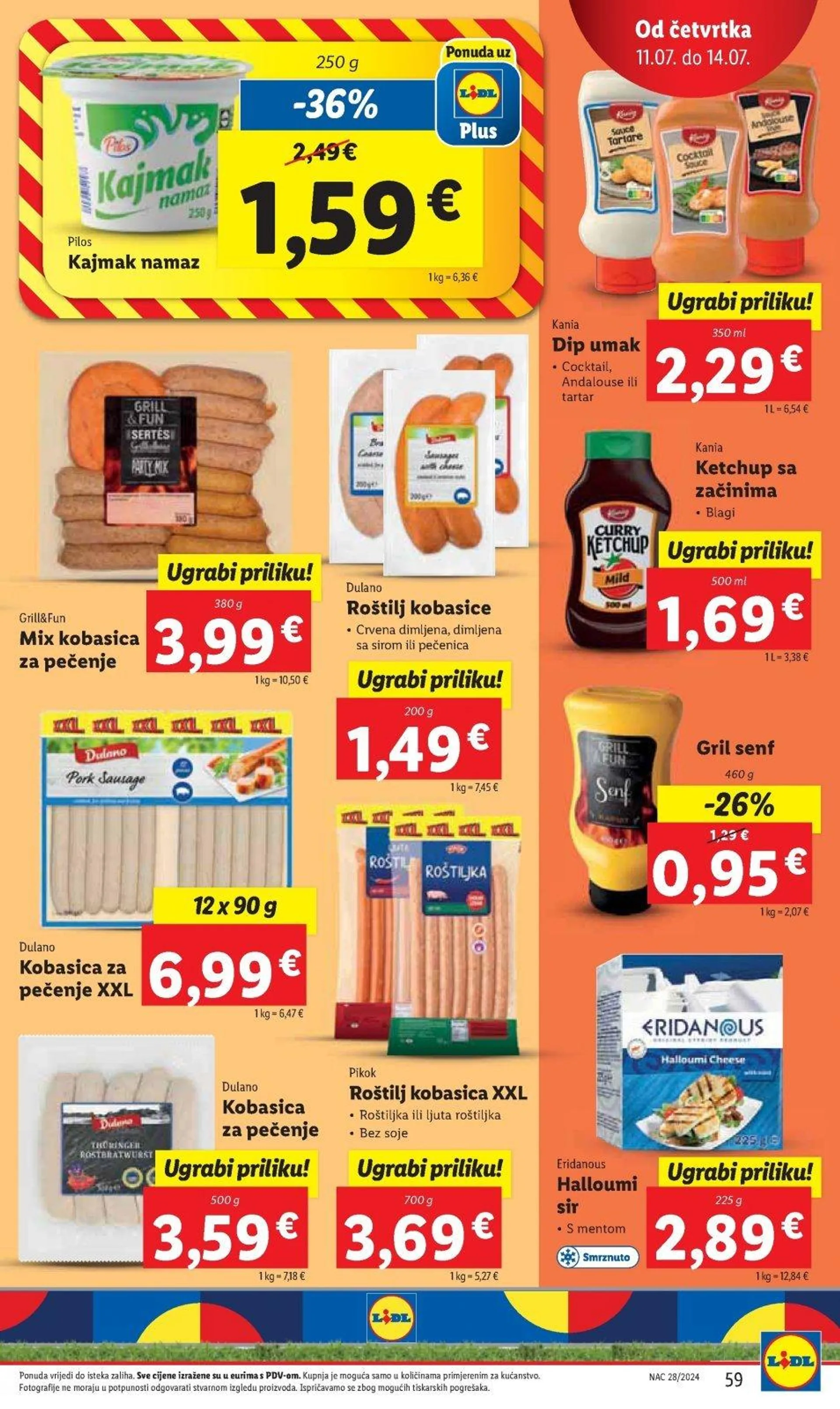 Katalog Lidl katalog do 14.07.2024 od 4. srpnja do 14. srpnja 2024. - Pregled Stranica 59