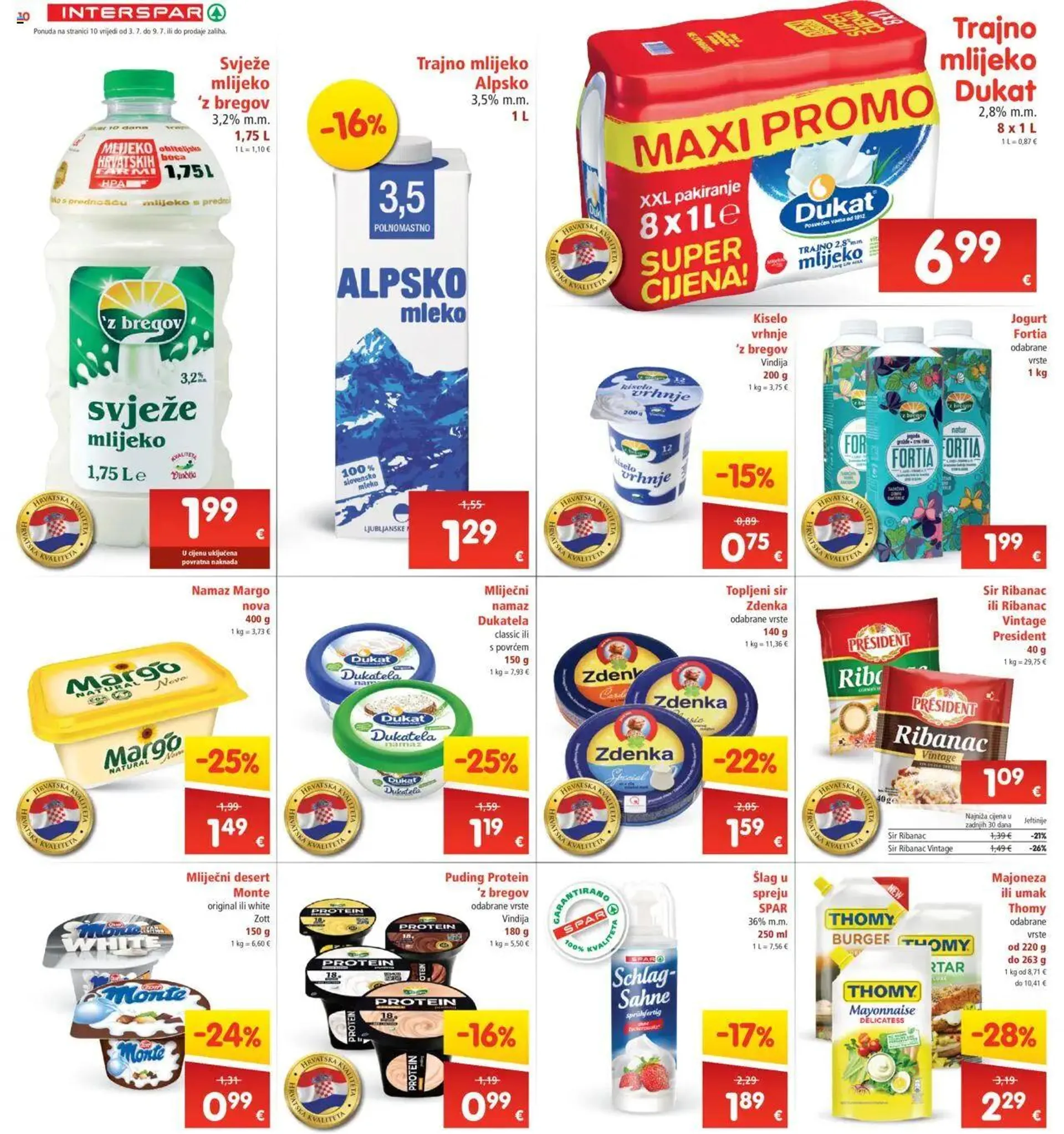 Katalog Katalog Interspar od 3. srpnja do 9. srpnja 2024. - Pregled Stranica 10