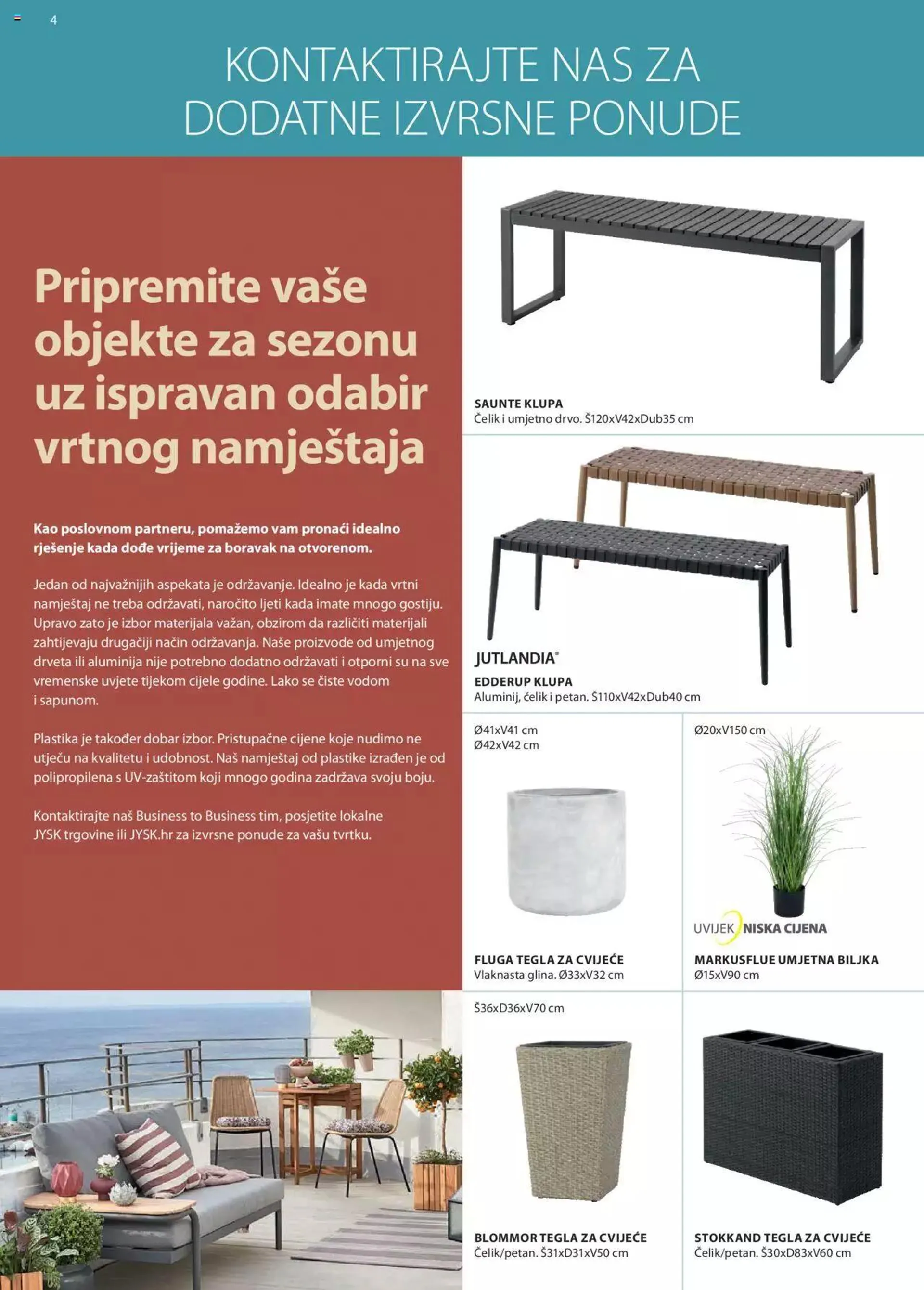 Katalog Izvrsna ponuda za vašu tvrtku JYSK od 11. travnja do 31. kolovoza 2023. - Pregled Stranica 4